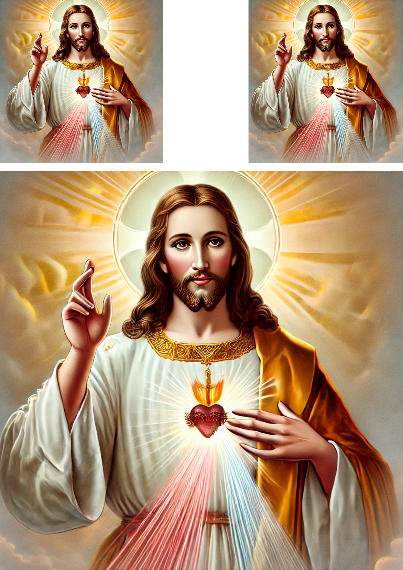 Reispapier für Decoupage Jesus Blesses Collage Katalognummer 4243