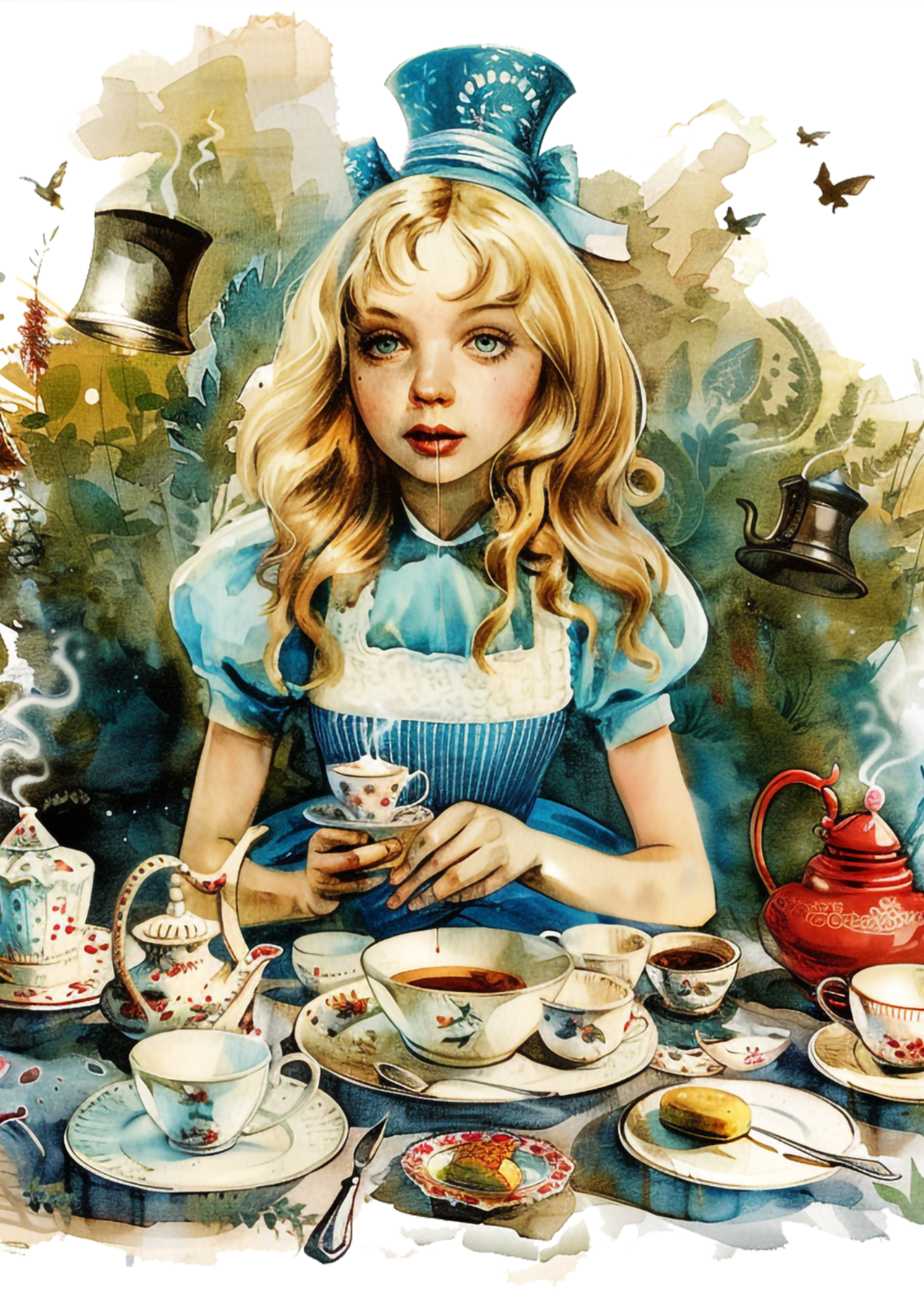 Reispapier für Decoupage Alice im Wunderland 6 Full Kat. Nr. 4325
