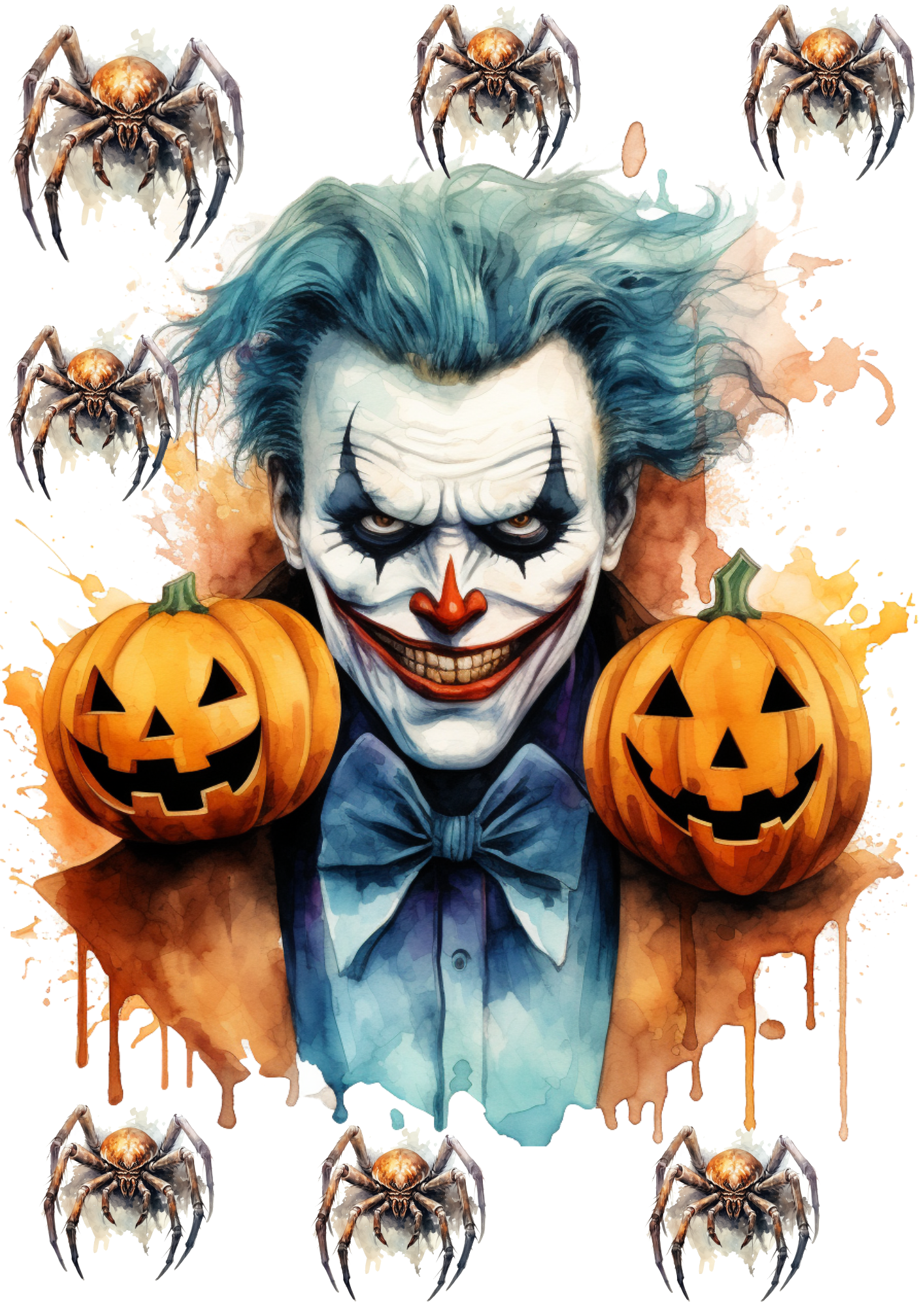 Reispapier für Decoupage, Joker-Spinnen und Kürbisse, Halloween, vollständige Kat.-Nr. 4408