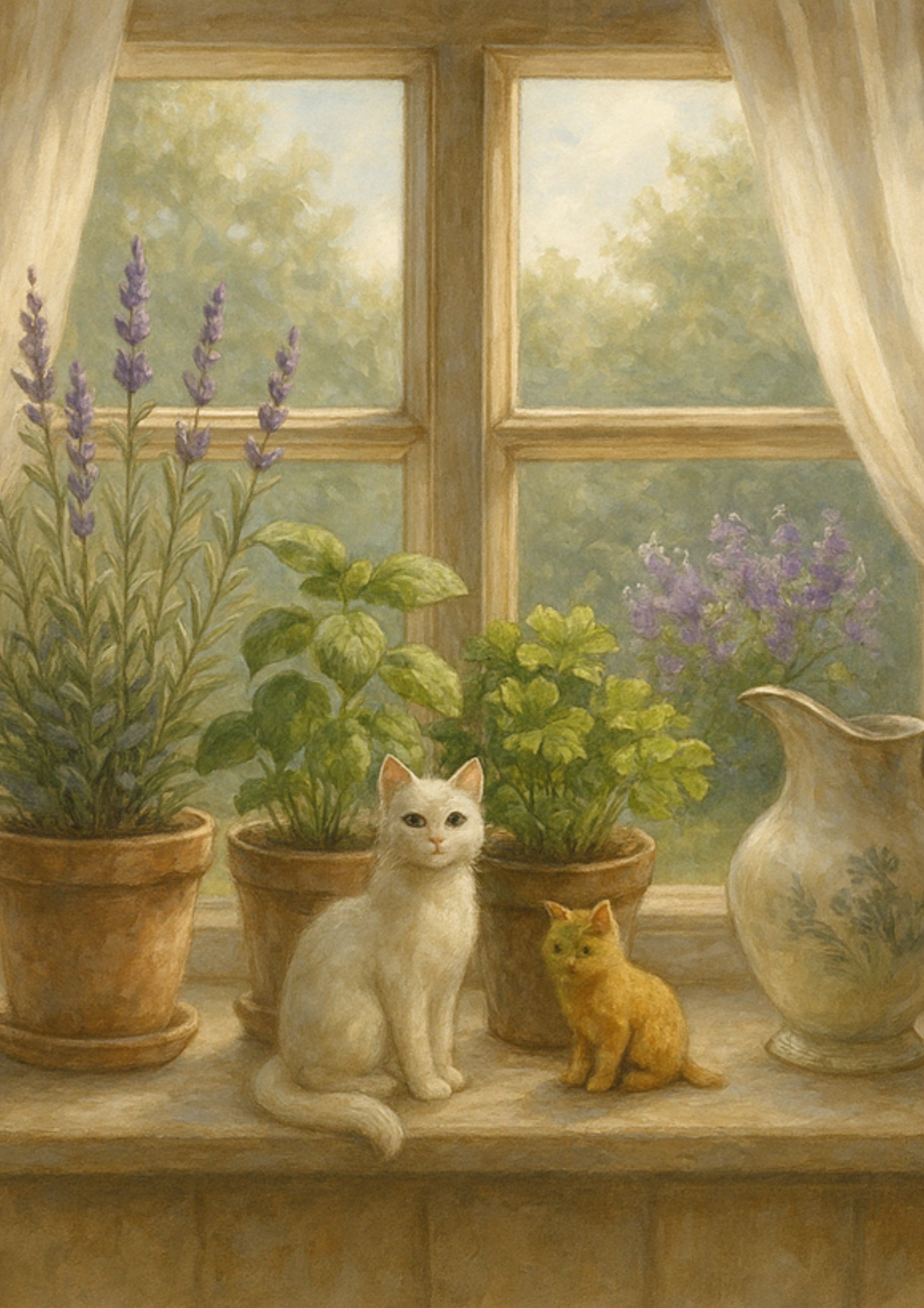 Reispapier für Decoupage, Vintage-Fenster in provenzalischer Küche, vollständige Kat.-Nr. 4431