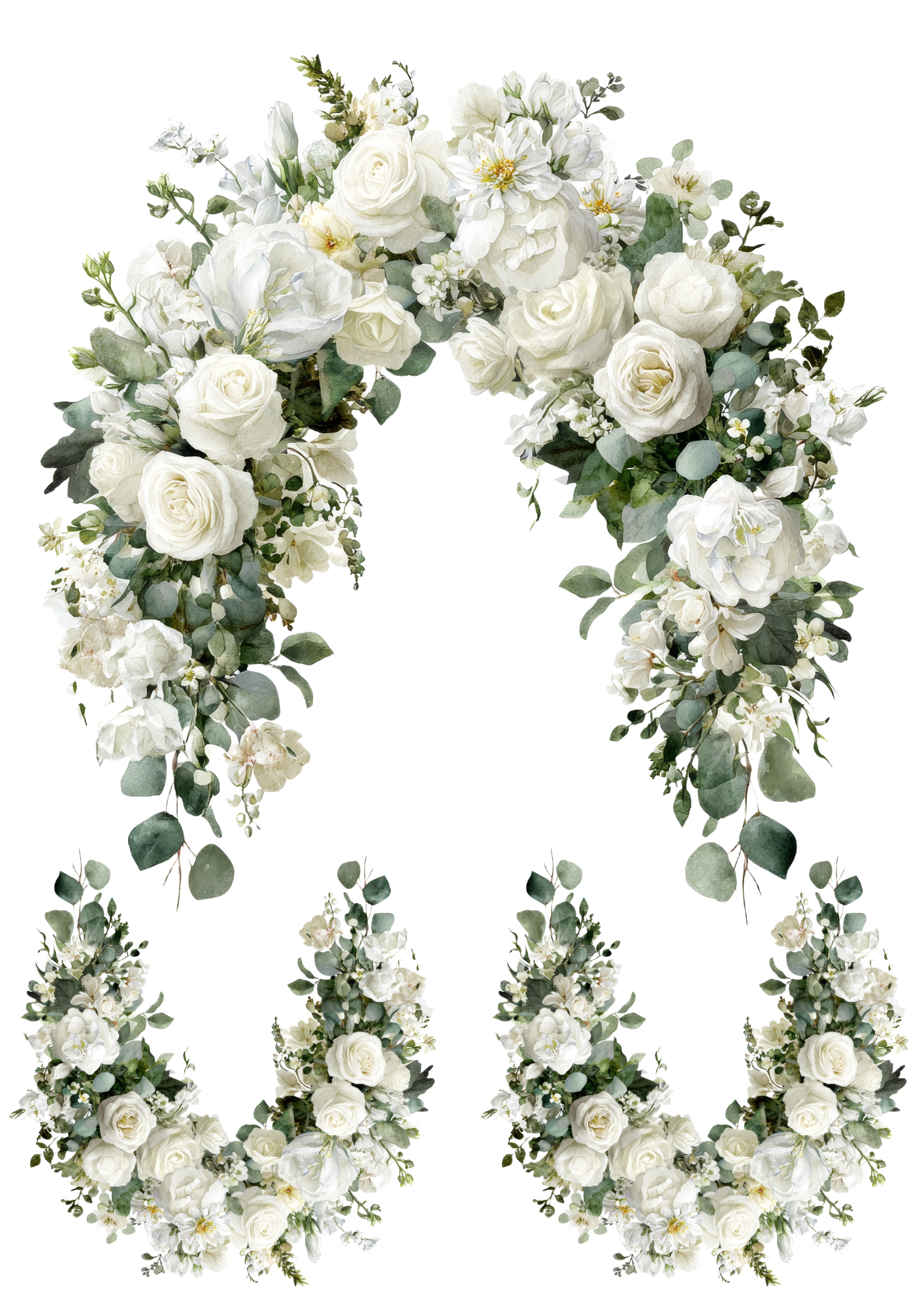 Rice Paper For Decoupage Wedding Garlands Collage Cat. No. 4871