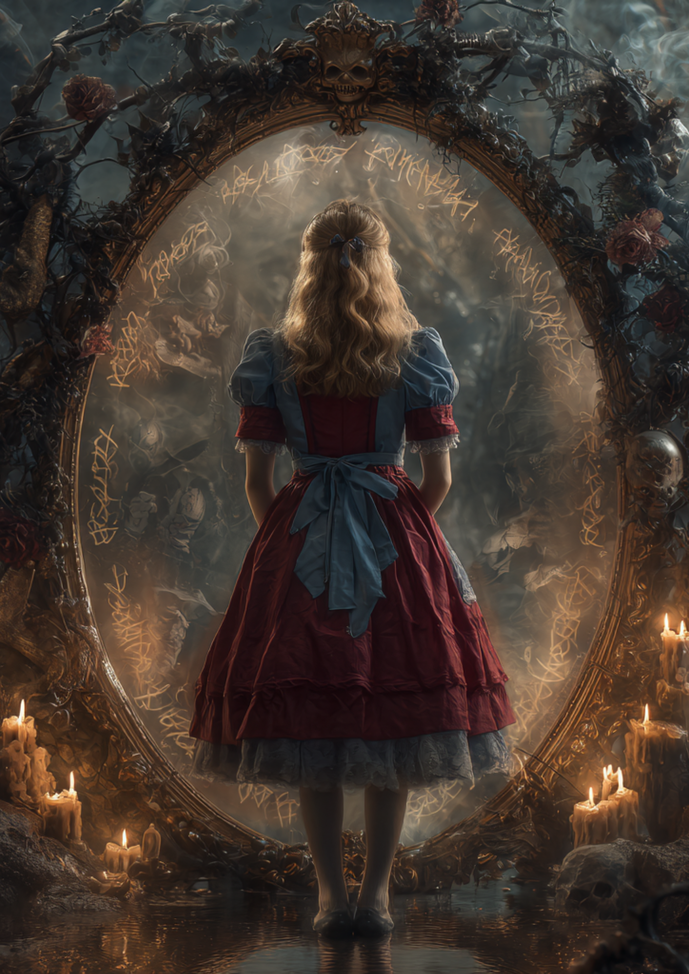 Reispapier für Decoupage Alice im Wunderland am Halloween-Portal, vollständige Kat.-Nr. 4928