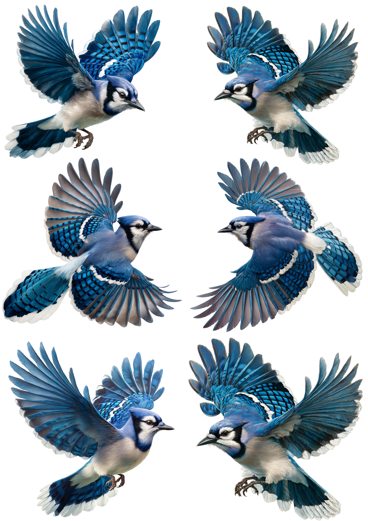 Reispapier für Decoupage Blue Jey Collage Kat. Nr. 4955