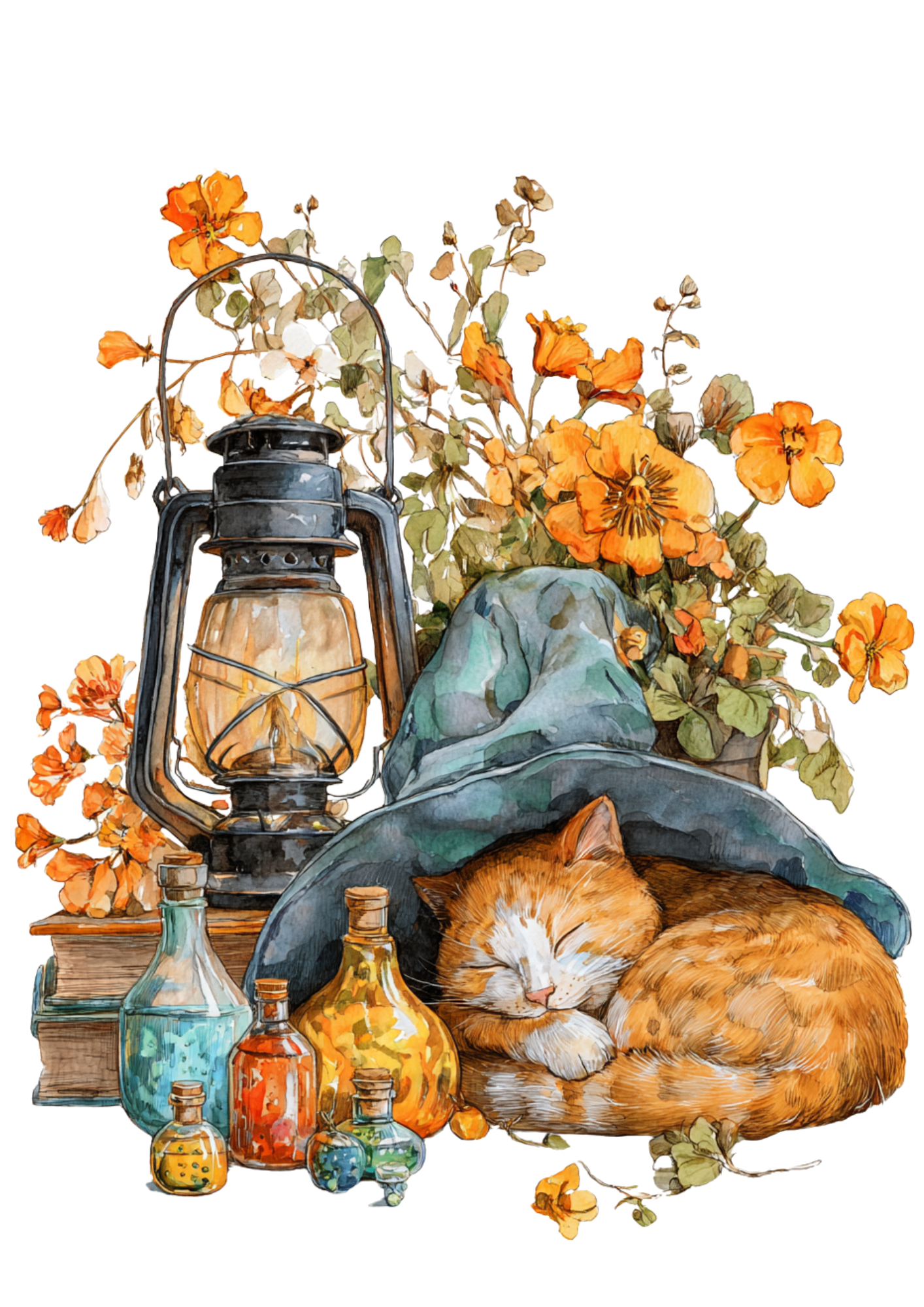 Reispapier für Decoupage Halloween Katze Voll Kat. Nr. 4982