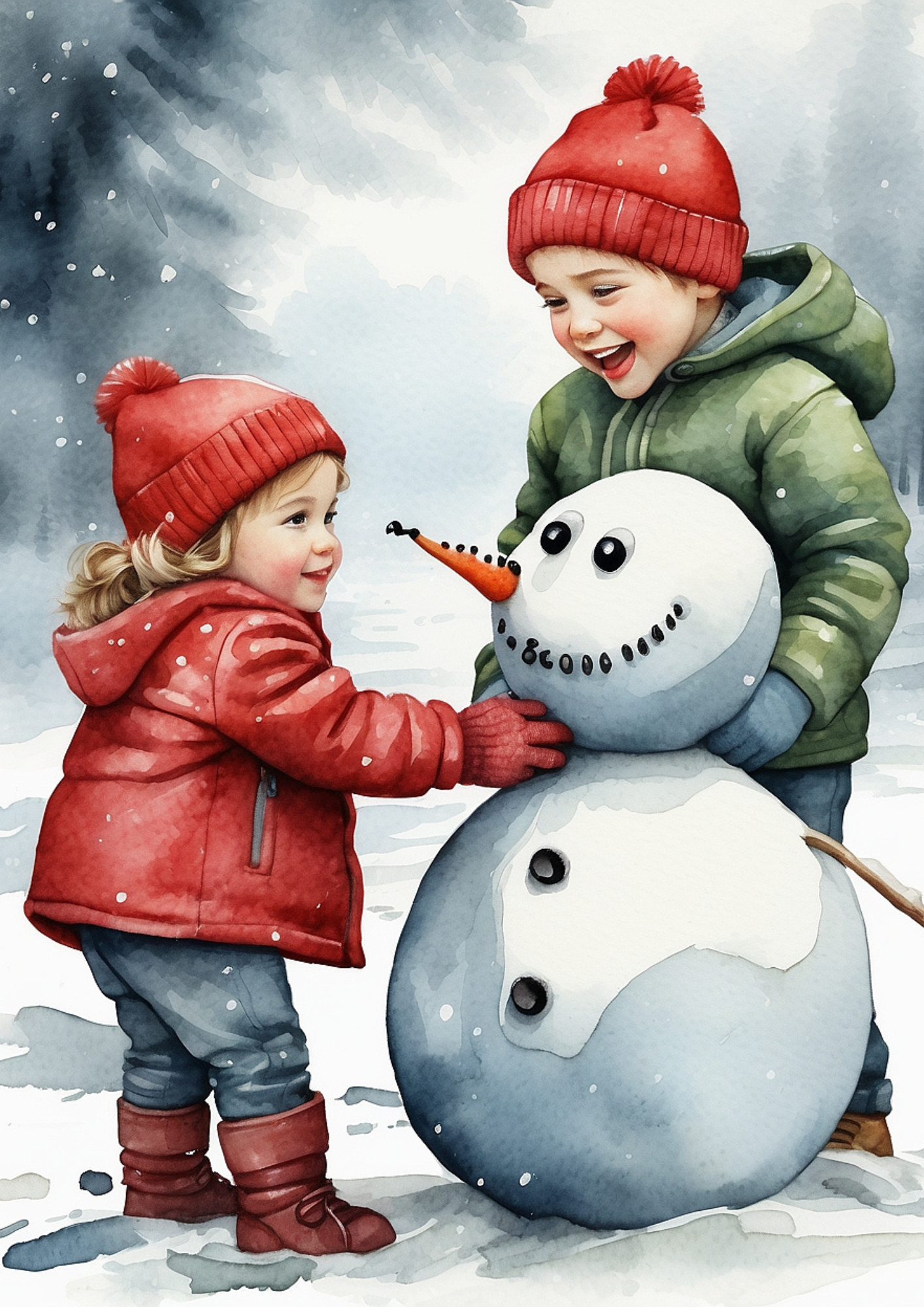 Rice Paper For Decoupage Kids Make Snowman Full Cat. No. 5271