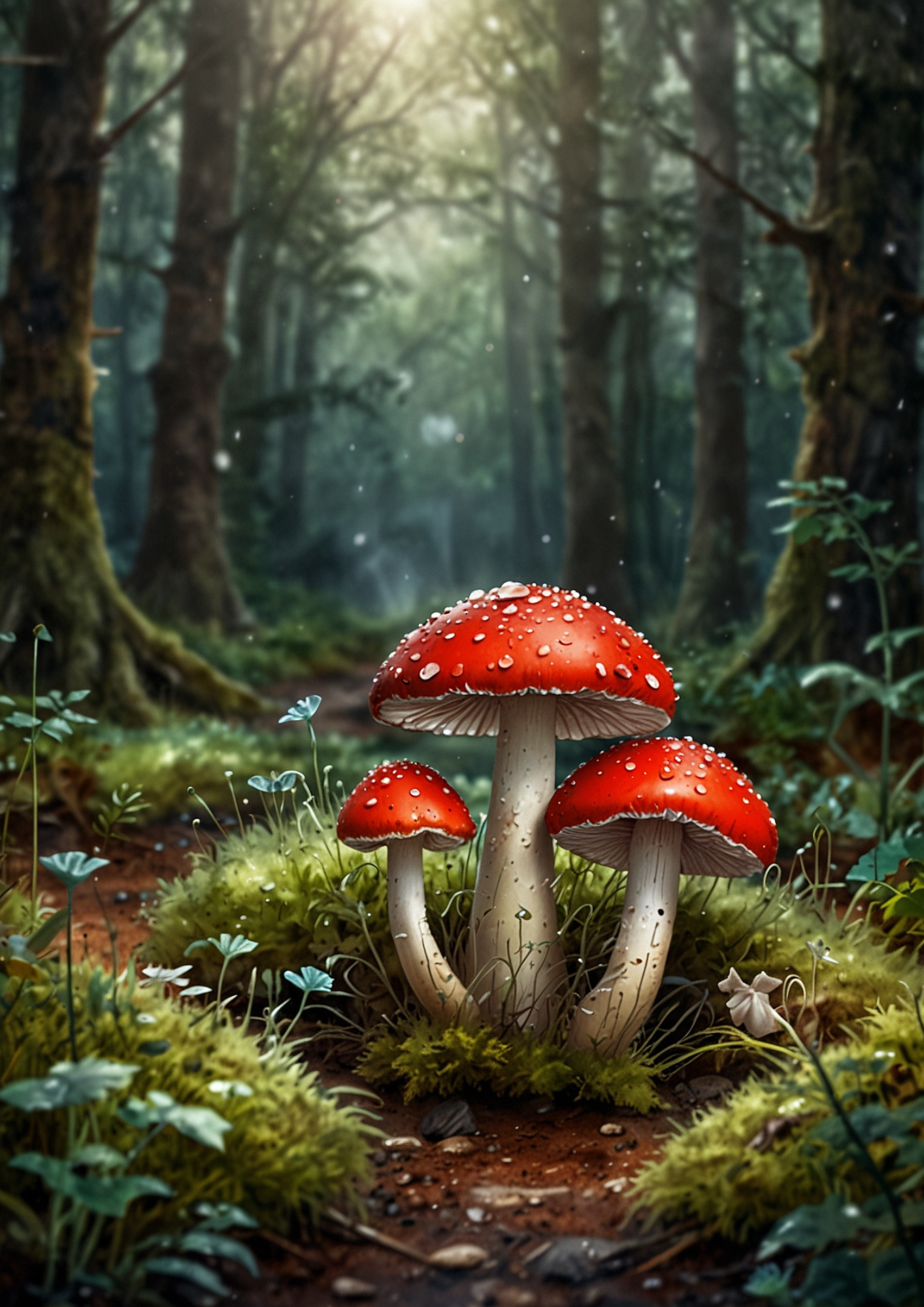 Rice Paper For Decoupage Toadstools Full Cat. No. 5434