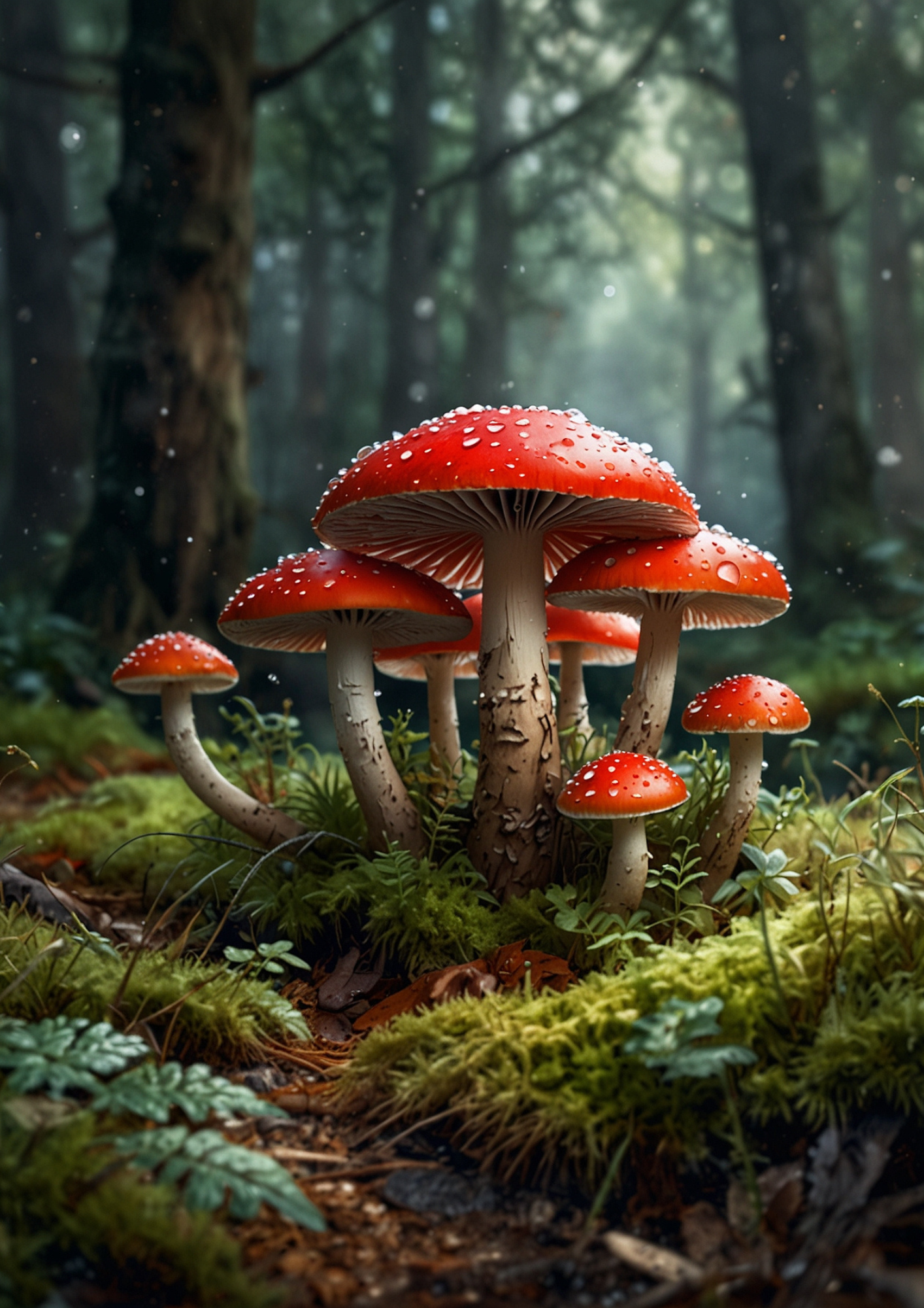 Rice Paper For Decoupage Toadstools Full Cat. No. 5435