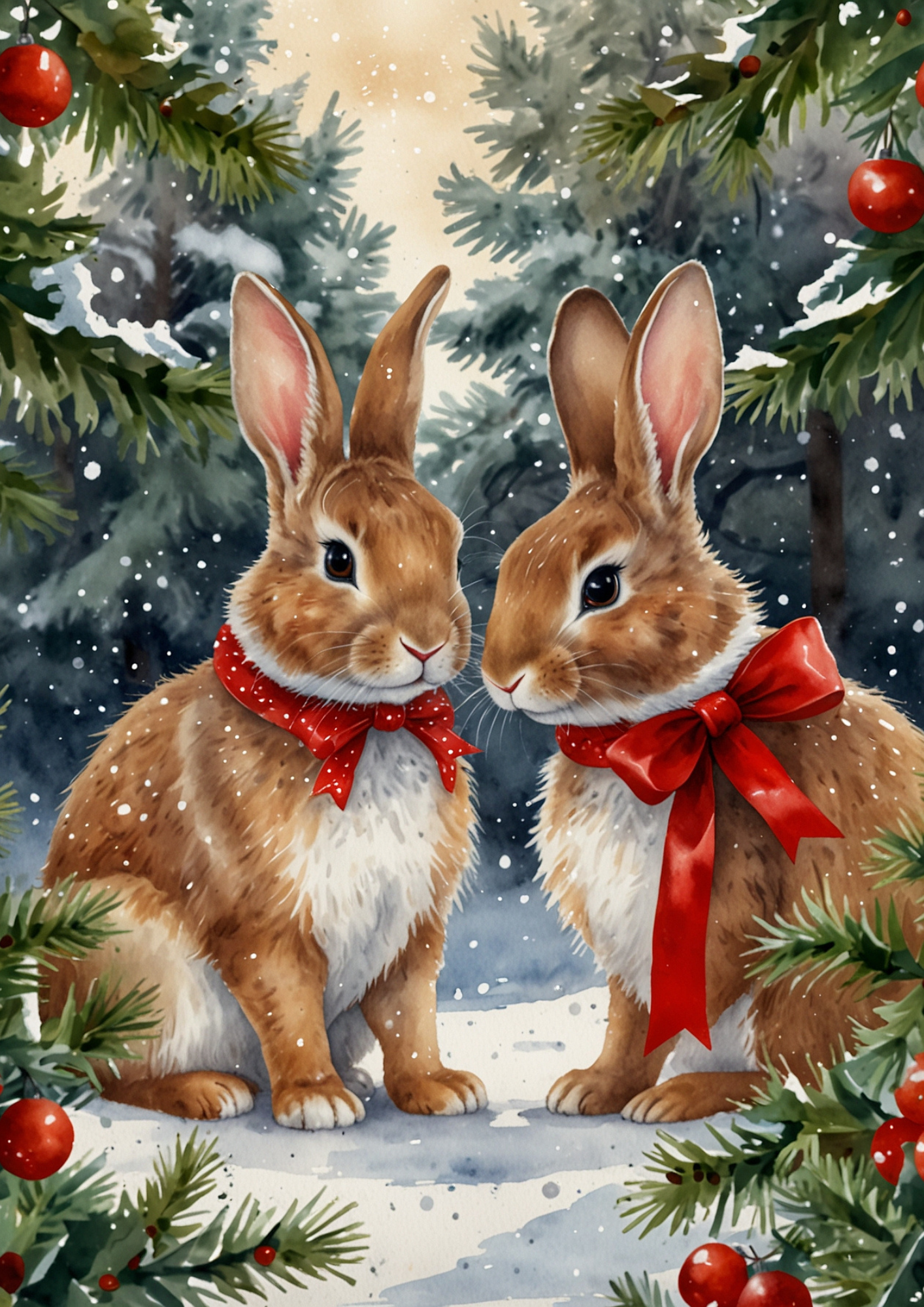 Rice Paper For Decoupage Hares Full Cat. No. 5447