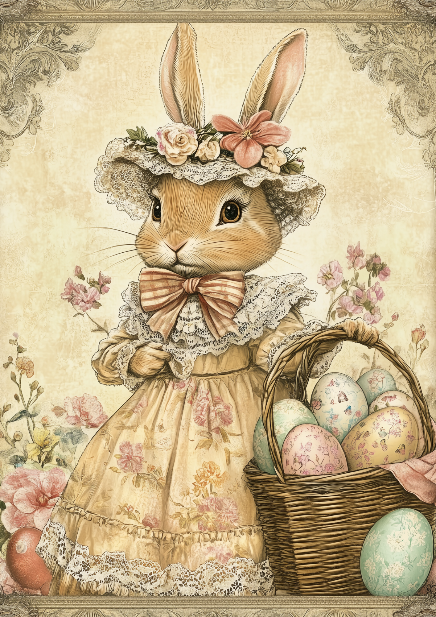 Reispapier für Decoupage, Blumenhintergrund, vollständig, Kat. Nr. 4809
