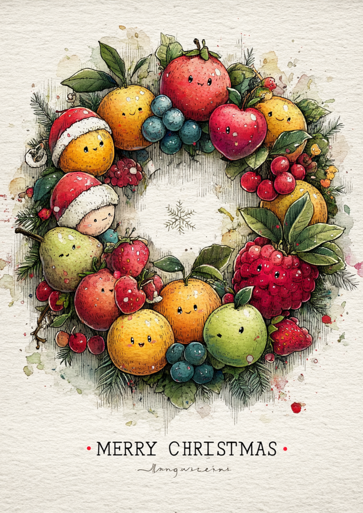 Rice Paper For Decoupage Christmas Fruit Full Cat. No. 5579