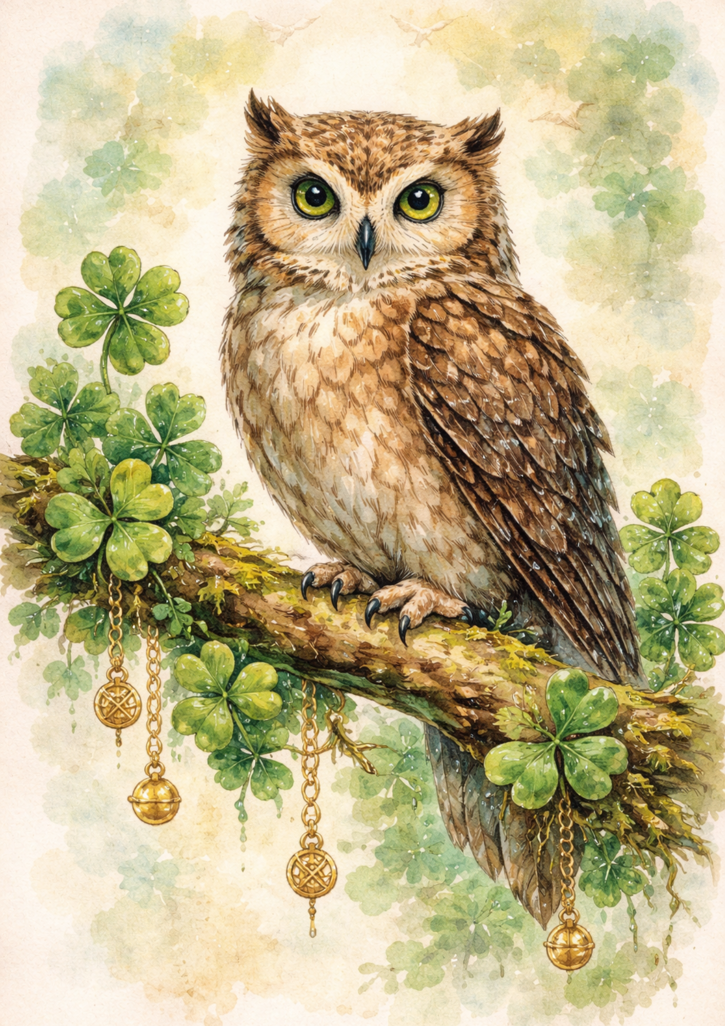 Rice Paper For Decoupage Owl Collage Cat. No. 8322