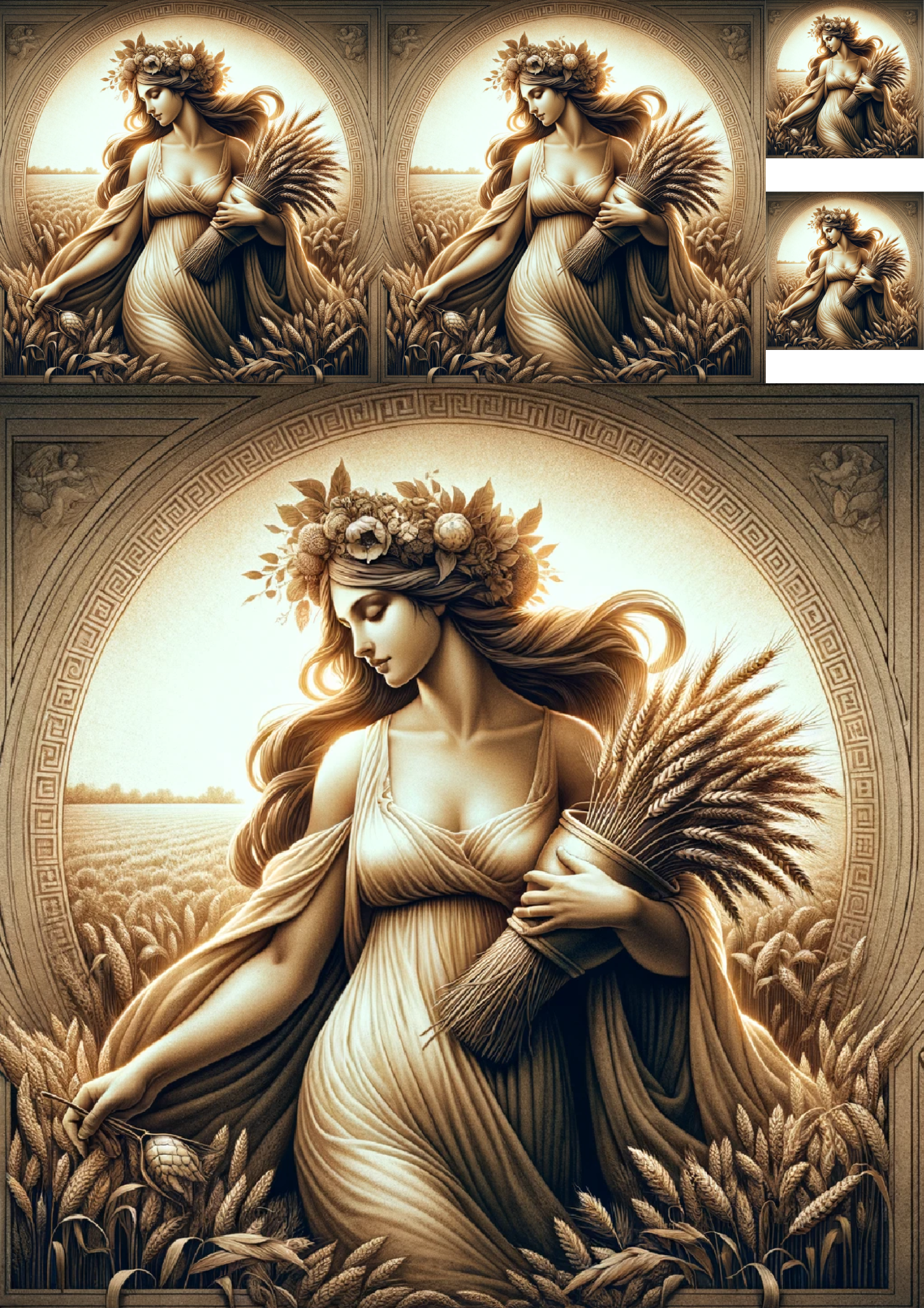 Reispapier für Decoupage Demeter Collage Kat. Nr. 895