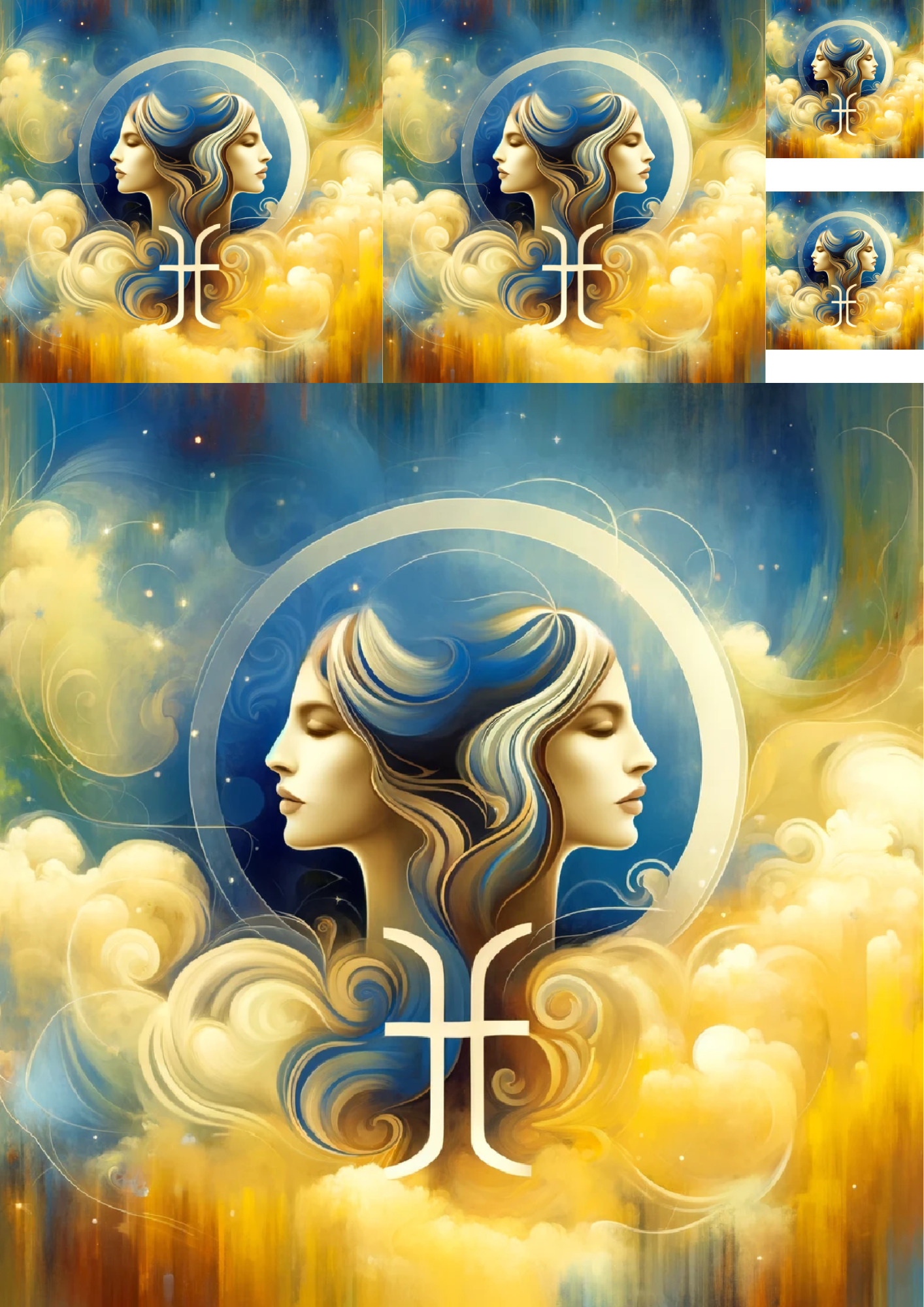 Reispapier für Decoupage Gemini Collage Kat. Nr. 983