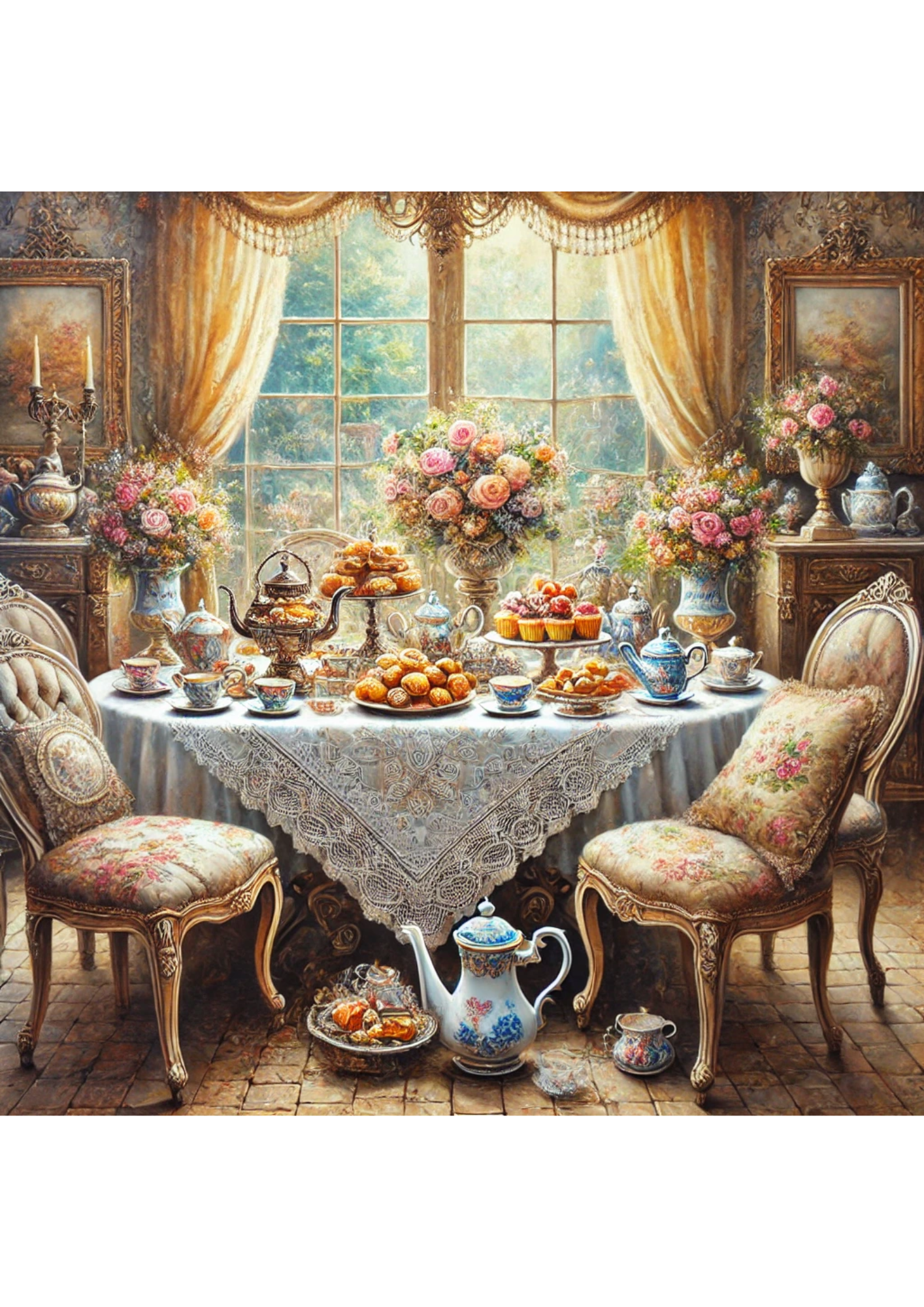 Reispapier für Decoupage Tea Party Full Kat. Nr. 2530