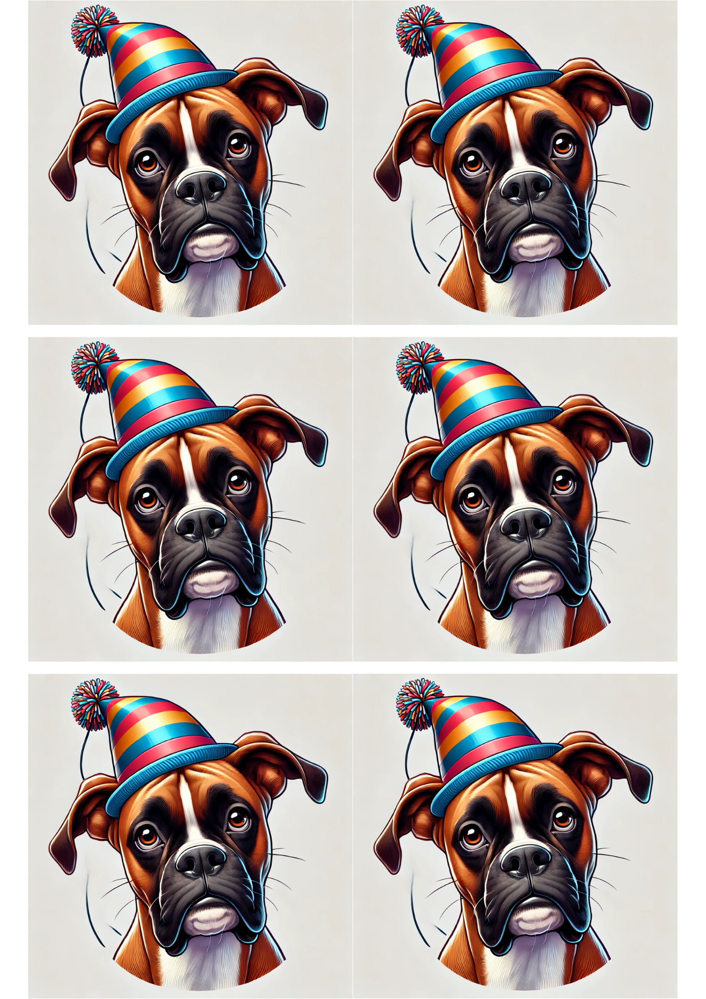 Reispapier für Decoupage-Collage mit Boxerhund, Kat.-Nr. 2557