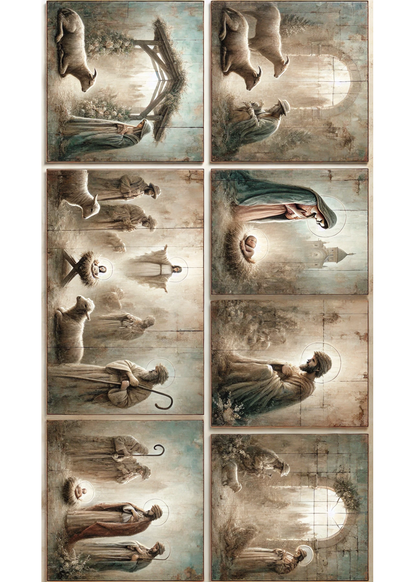 Reispapier für Decoupage Geburt Jesu Voll Kat. Nr. 2962