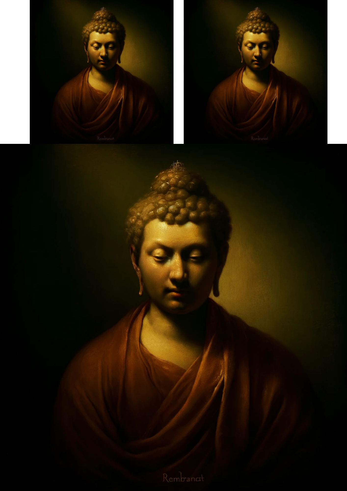 Reispapier für Decoupage Buddha im Rembrandt-Stil Kat. Nr. 81