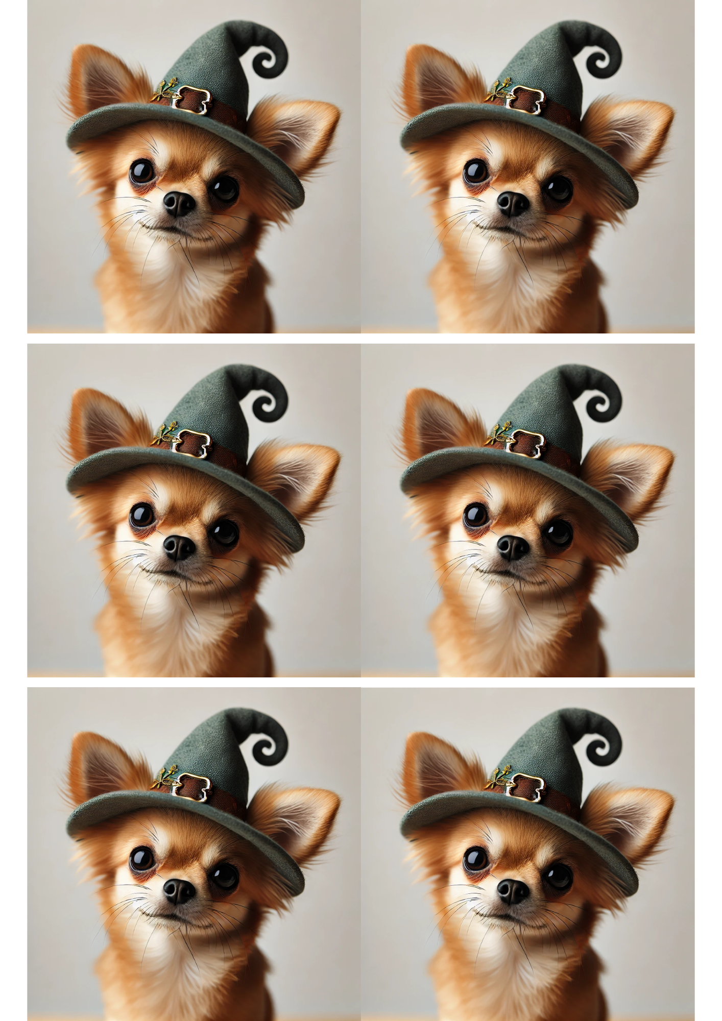 Reispapier für Decoupage Chihuahua-Hundecollage Kat. Nr. 2559