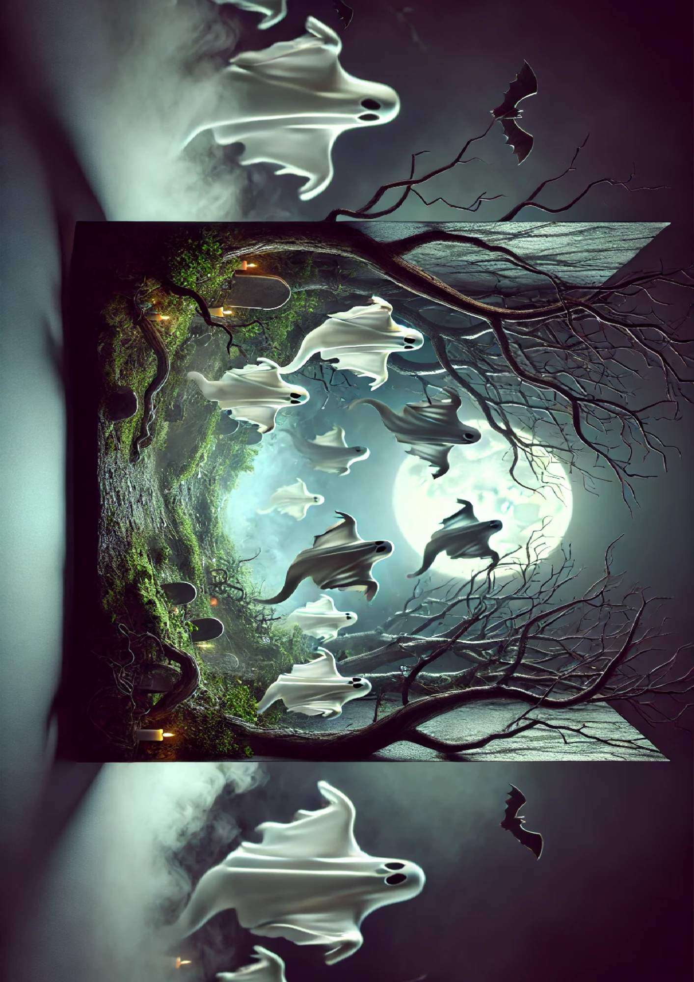 Reispapier für Decoupage Ghosts Over The Forest Full Kat. Nr. 1603