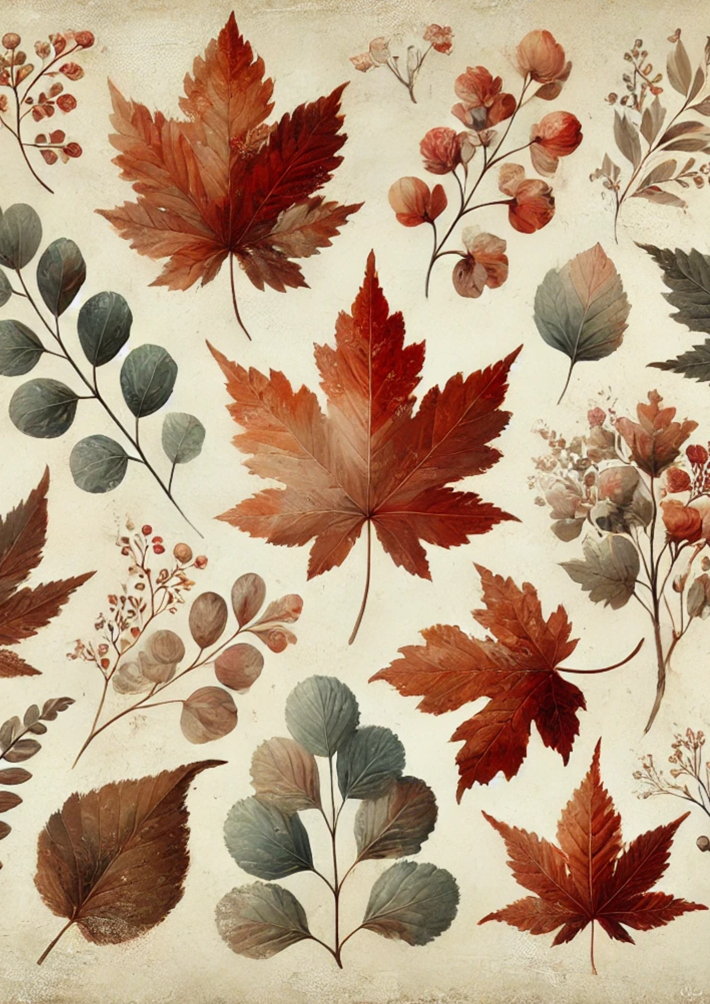 Reispapier für Decoupage Herbstblätter Voll Kat. Nr. 3020