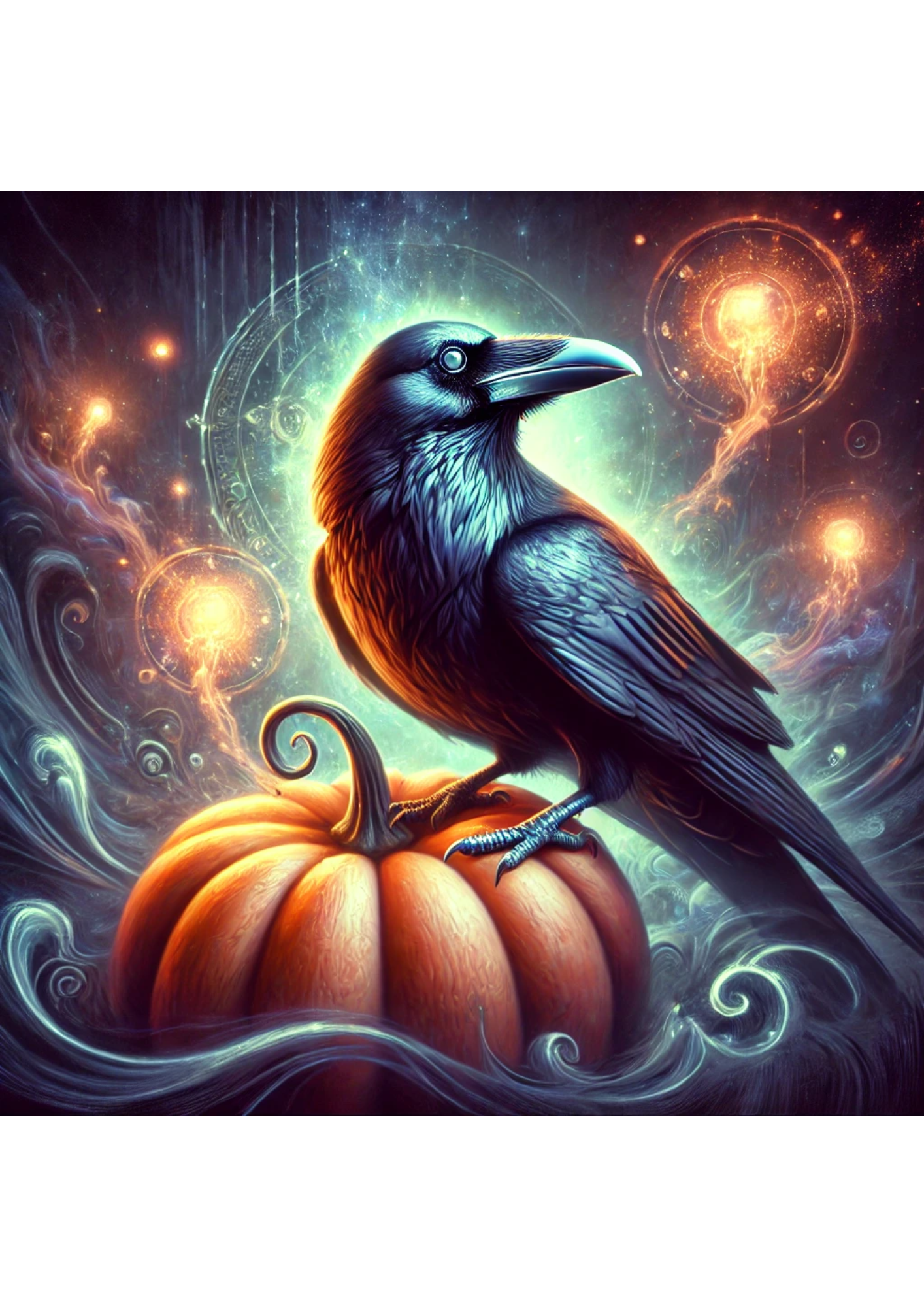 Reispapier für Decoupage Rabe Halloween Voll Kat. Nr. 2852
