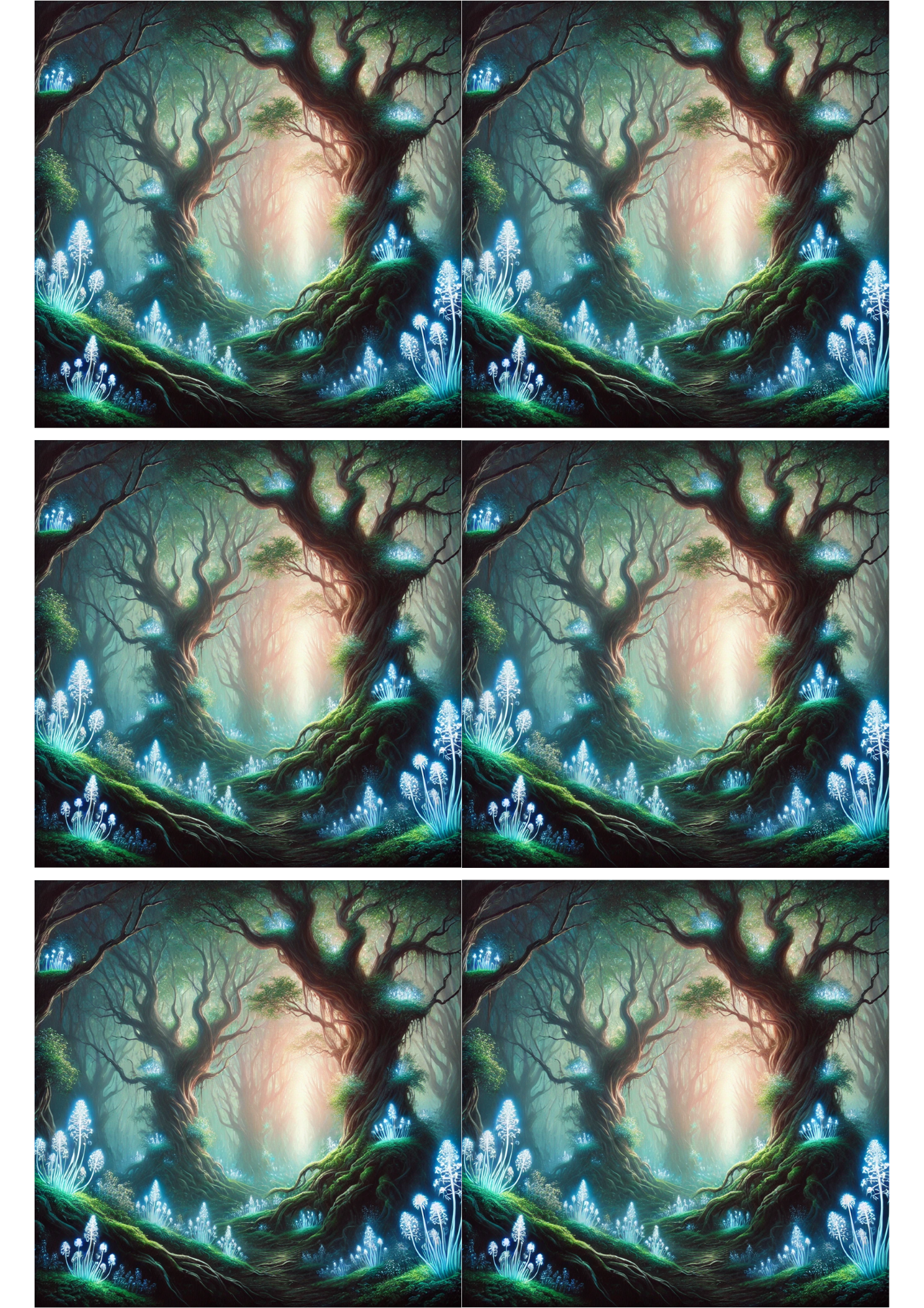 Reispapier für Decoupage Mystical Forest Collage, Kat. Nr. 2152