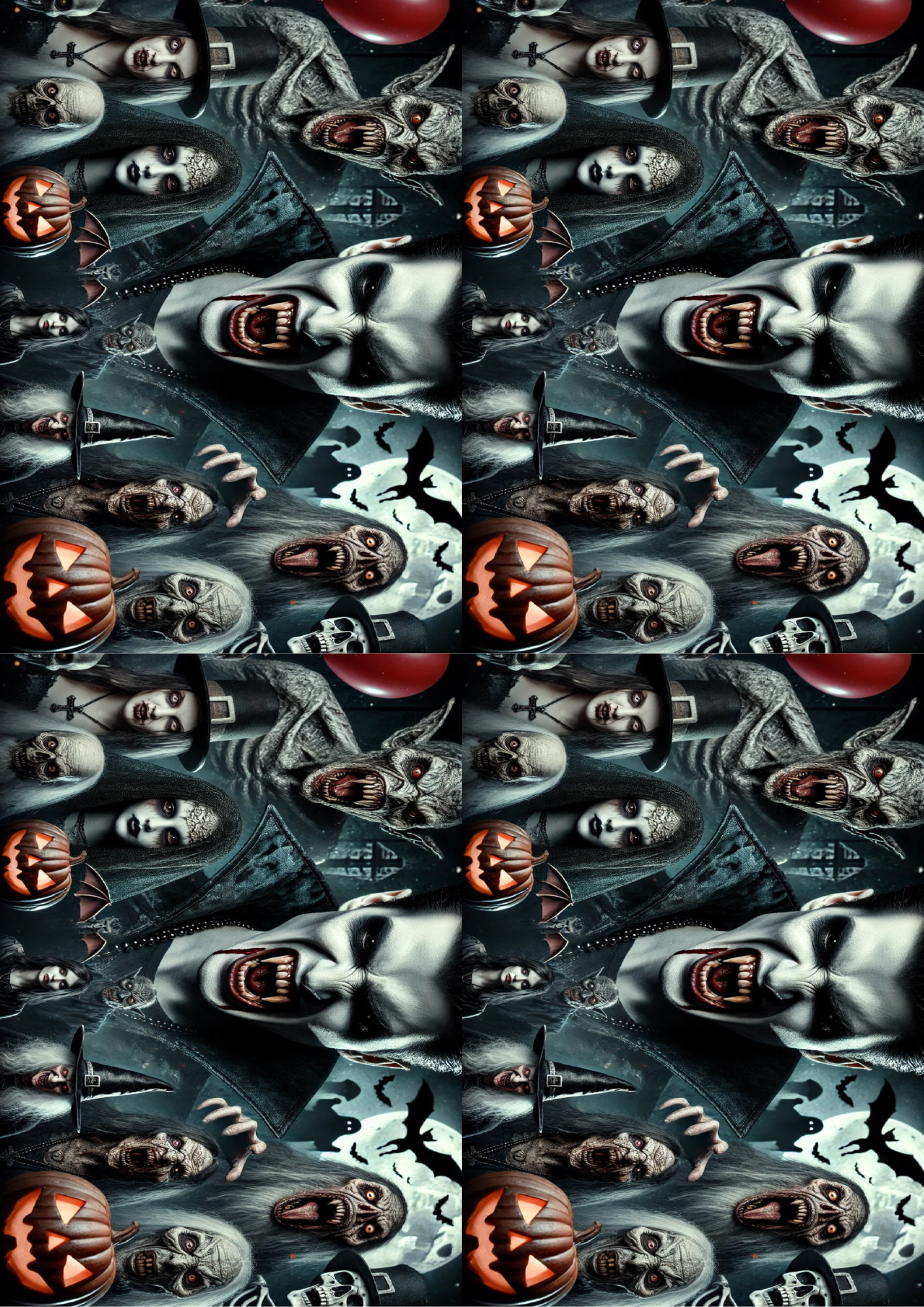 Reispapier für Decoupage Dark Vampires Collage Kat. Nr. 1626