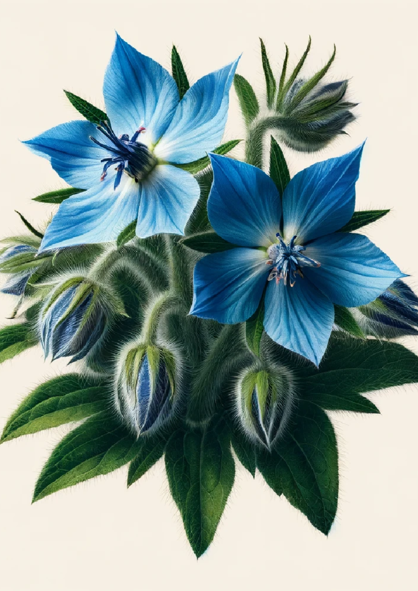 Rice Paper For Decoupage Borage Full Cat No. 1102