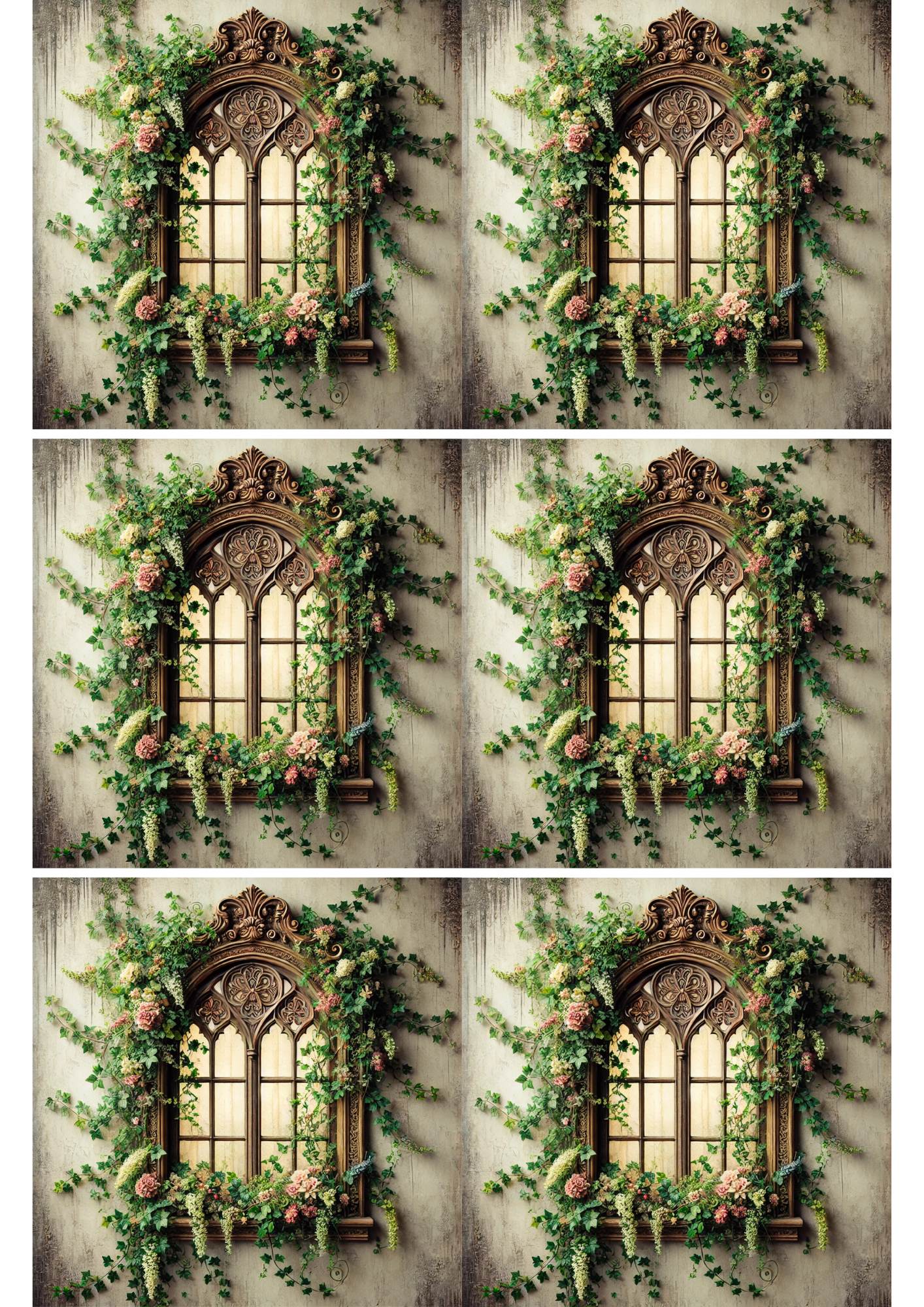 Reispapier für Decoupage-Fenstercollage, Kat. Nr. 2194