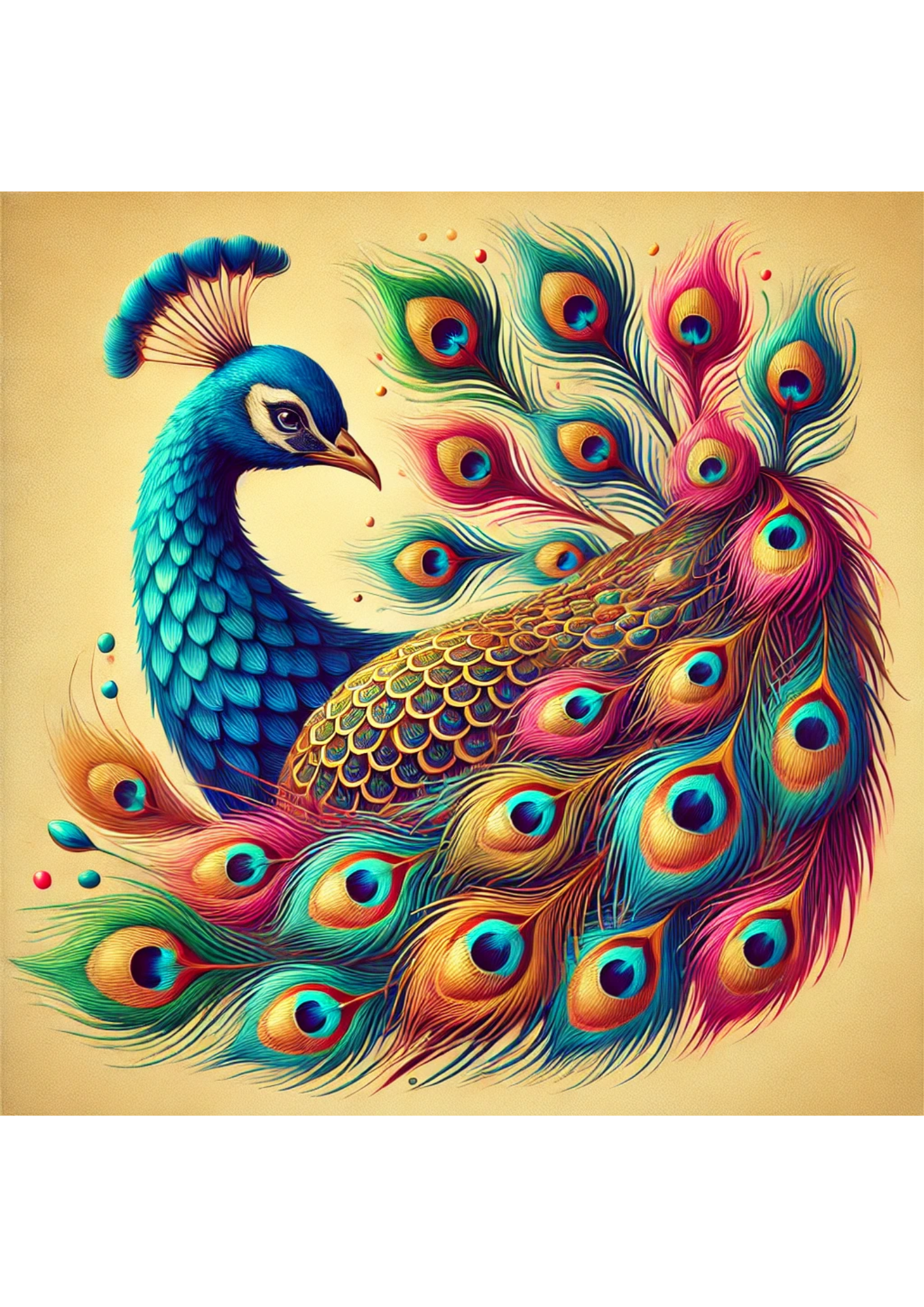 Reispapier für Decoupage Peacock Art Full Kat. Nr. 2227