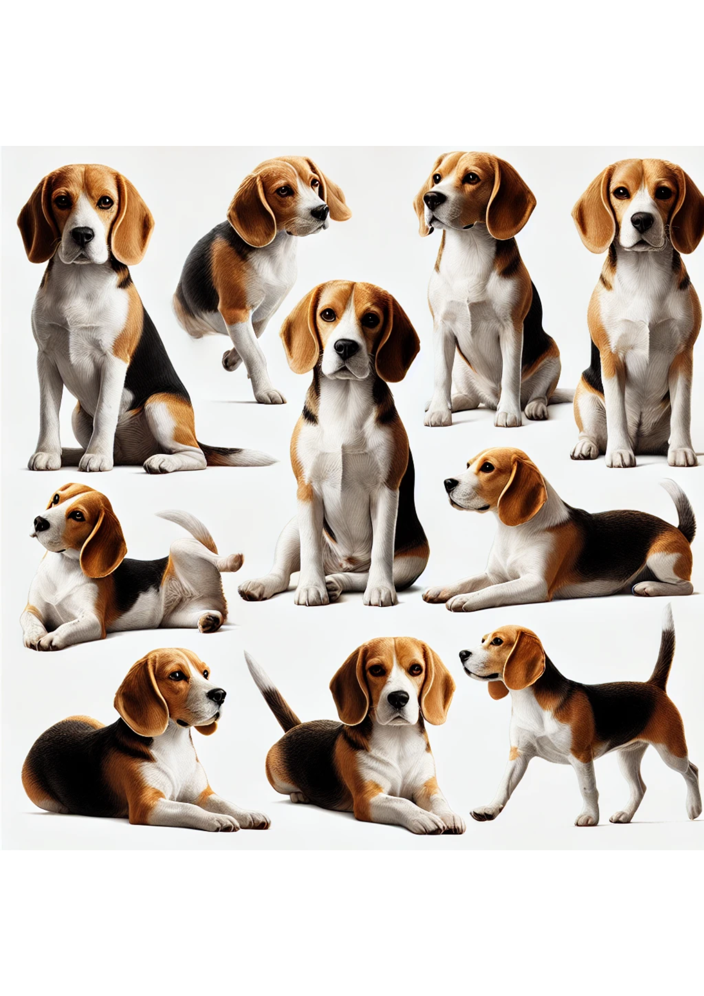 Reispapier für Decoupage Beagle Dog Mix Full Kat. Nr. 3092
