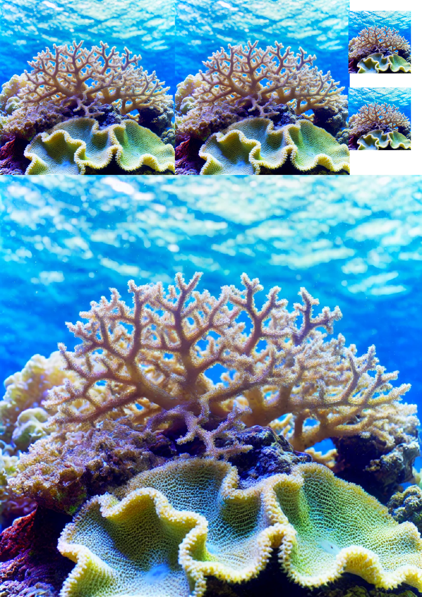 Reispapier für Decoupage-Collage „Coral Reef 2“ Kat.-Nr. 1373