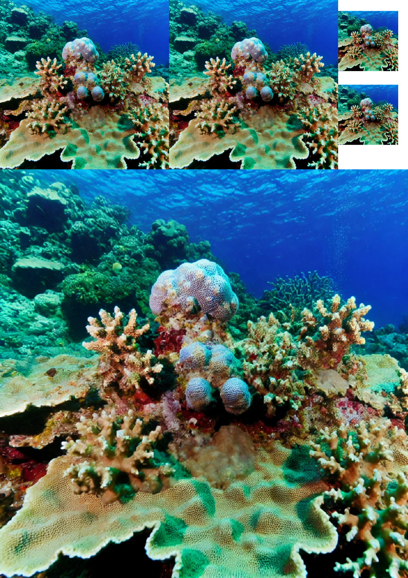 Reispapier für Decoupage-Collage „Coral Reef 3“ Kat. Nr. 1375