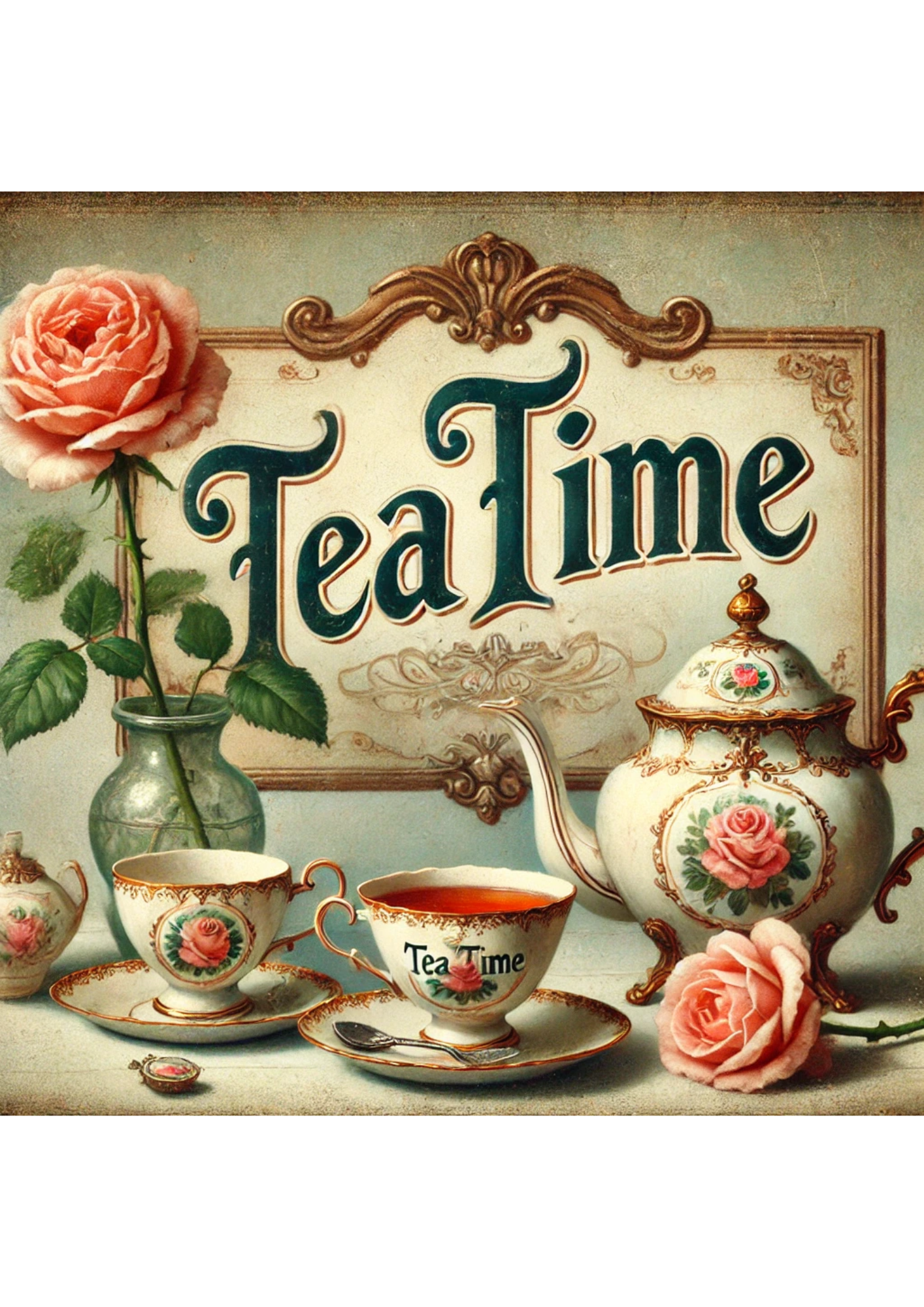 Reispapier für Decoupage Tea Time 2 Full Kat. Nr. 2536