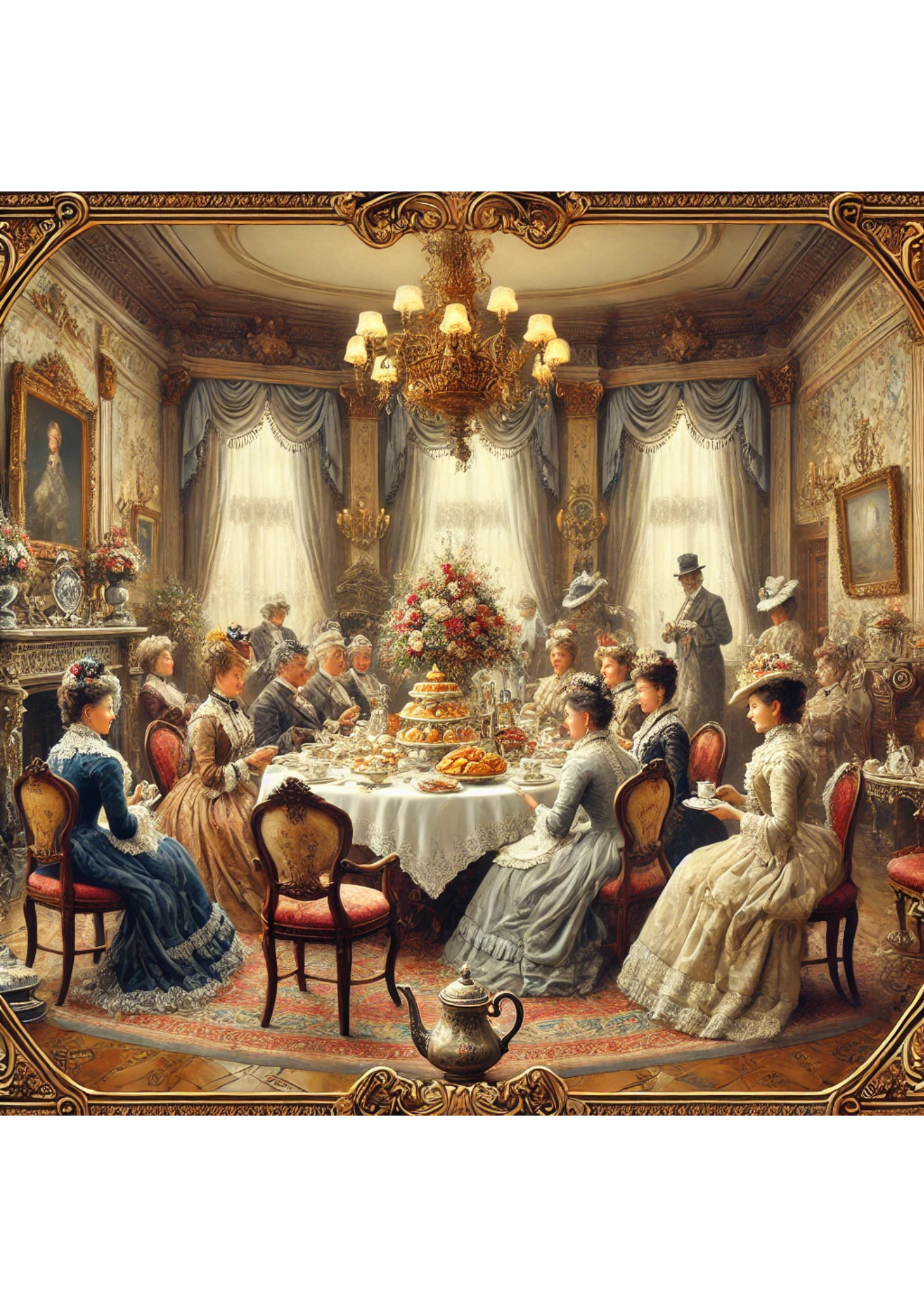 Reispapier für Decoupage Victorian Party Full Kat. Nr. 2636
