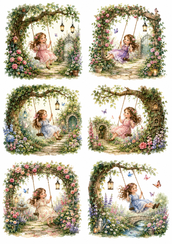 Reispapier für Decoupage, Blumenhintergrund, vollständig, Kat. Nr. 4809