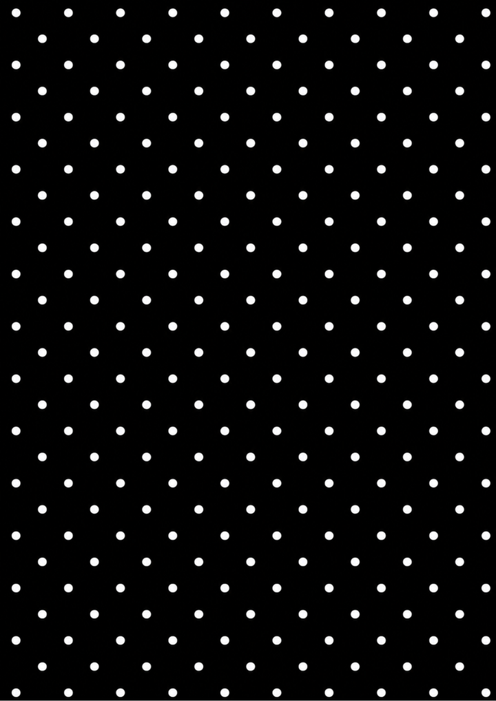 Rice Paper For Decoupage Classic Black and White Polka Dots Background Cat. No 10730