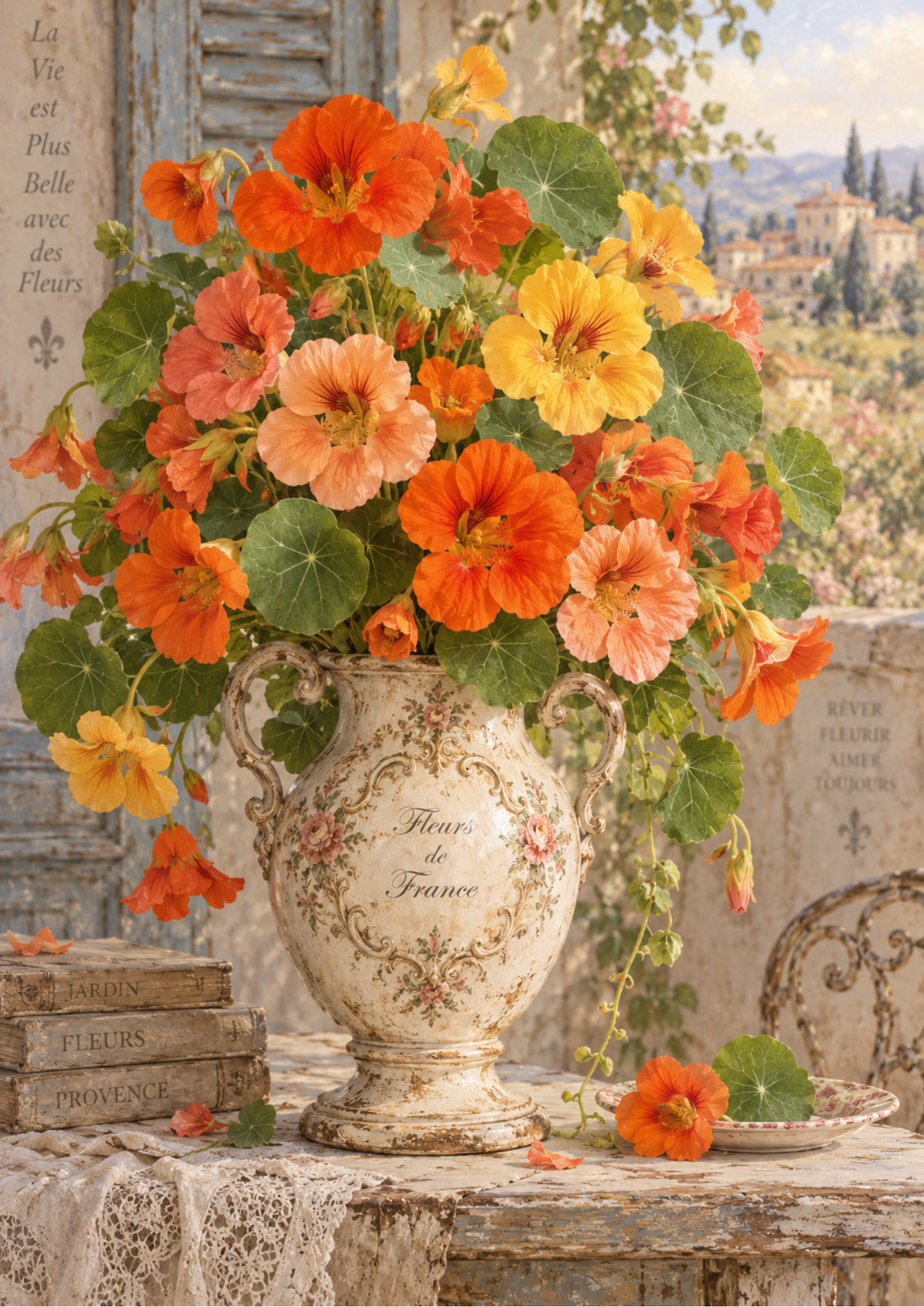 Reispapier für Decoupage, Blumenhintergrund, vollständig, Kat. Nr. 4809
