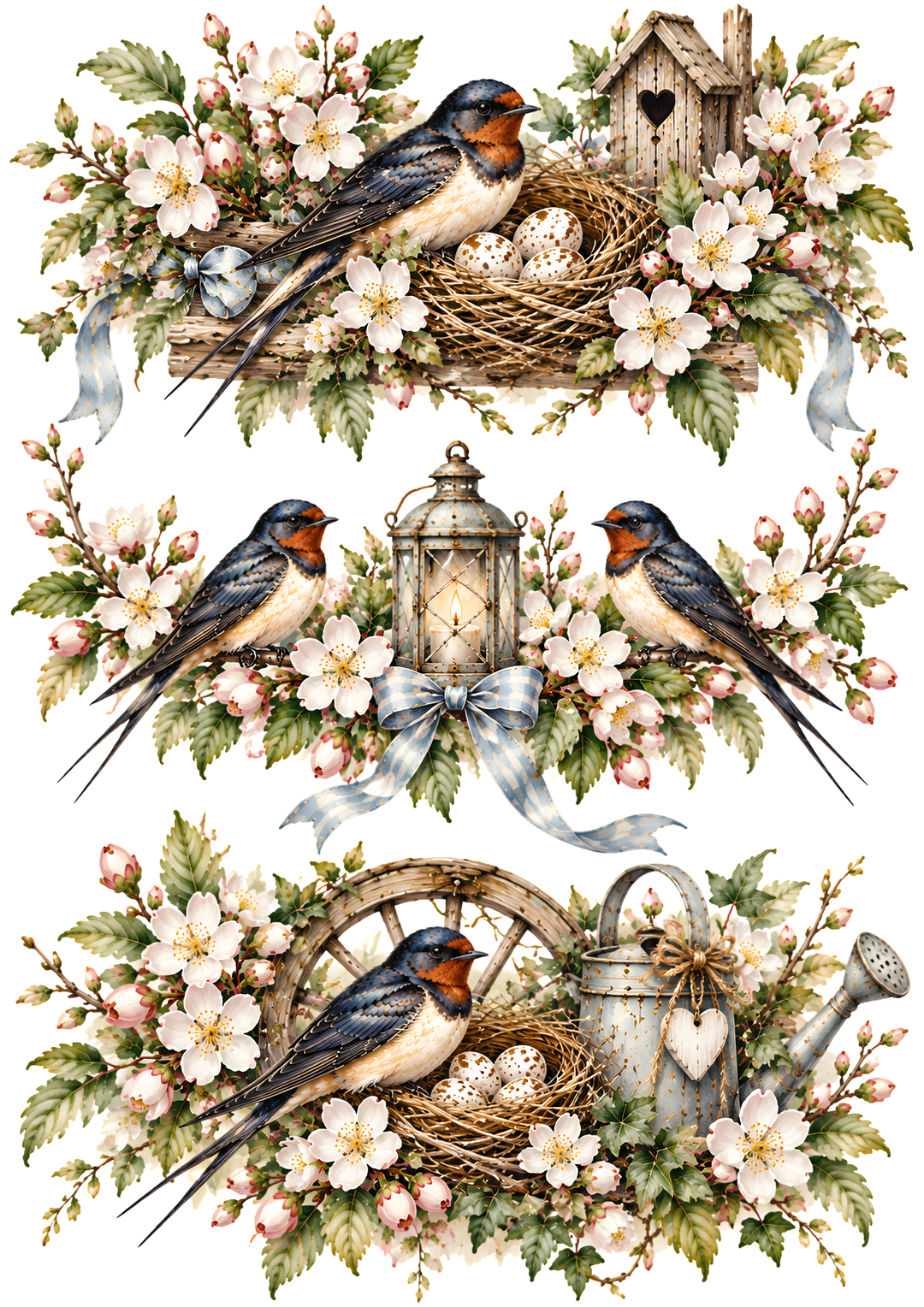 Reispapier für Decoupage, Blumenhintergrund, vollständig, Kat. Nr. 4809