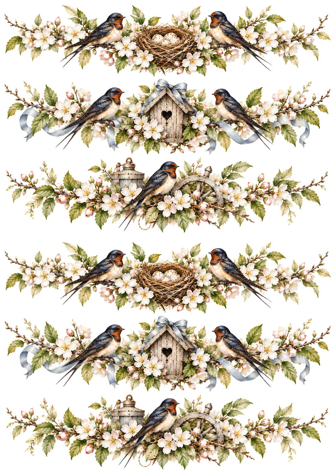 Reispapier für Decoupage, Blumenhintergrund, vollständig, Kat. Nr. 4809