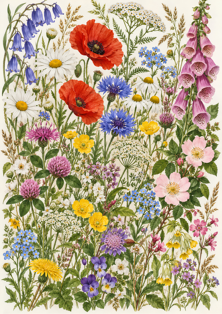 Reispapier für Decoupage, Blumenhintergrund, vollständig, Kat. Nr. 4809