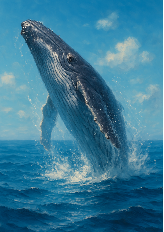 Rice Paper For Decoupage Whale Full Cat. No. 4419