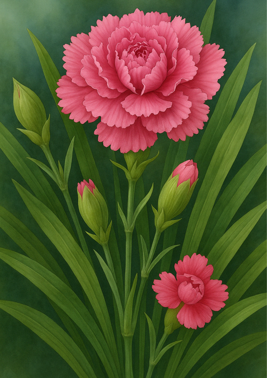 Rice Paper For Decoupage Carnation Full Cat. No. 4439