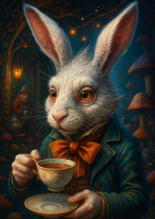 Rice Paper For Decoupage White Rabbit Alice In Wonderland Full Cat. No. 4491