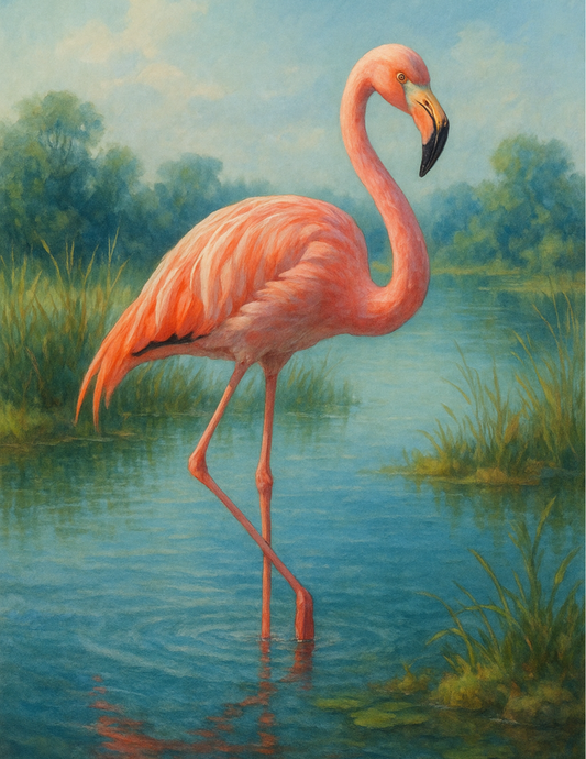 Reispapier für Decoupage Flamingo Full Kat. Nr. 4613