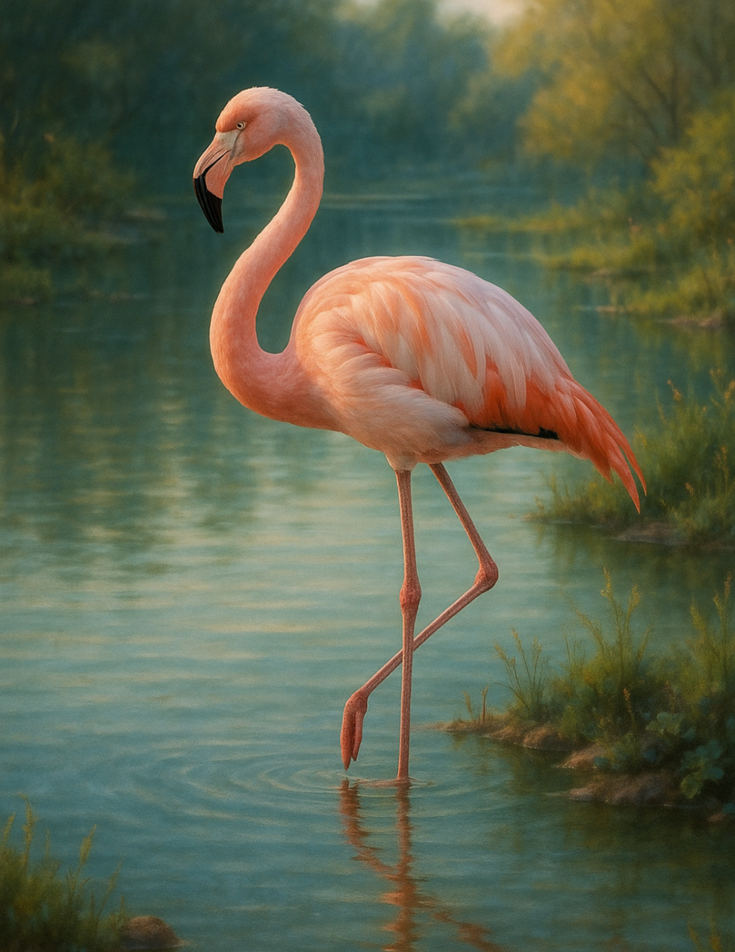 Reispapier für Decoupage Flamingo Full Kat. Nr. 4614