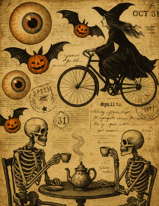 Rice Paper For Decoupage Halloween Journal Page Full Cat. No. 4644