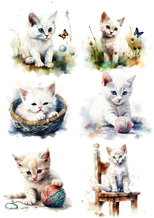 Reispapier für Decoupage, Collage „Kleines Kätzchen“, Kat. Nr. 4677