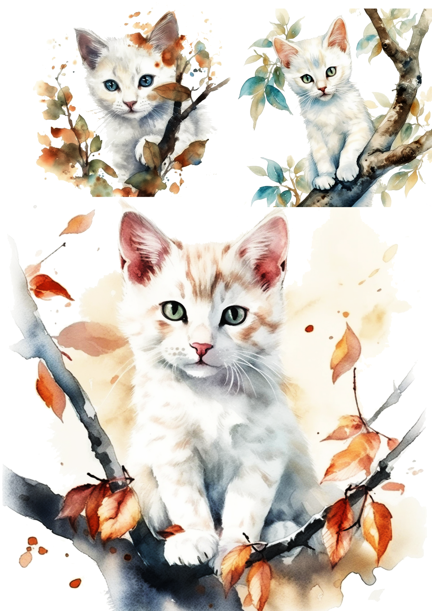 Reispapier für Decoupage, Collage „Kleines Kätzchen“, Kat. Nr. 4679