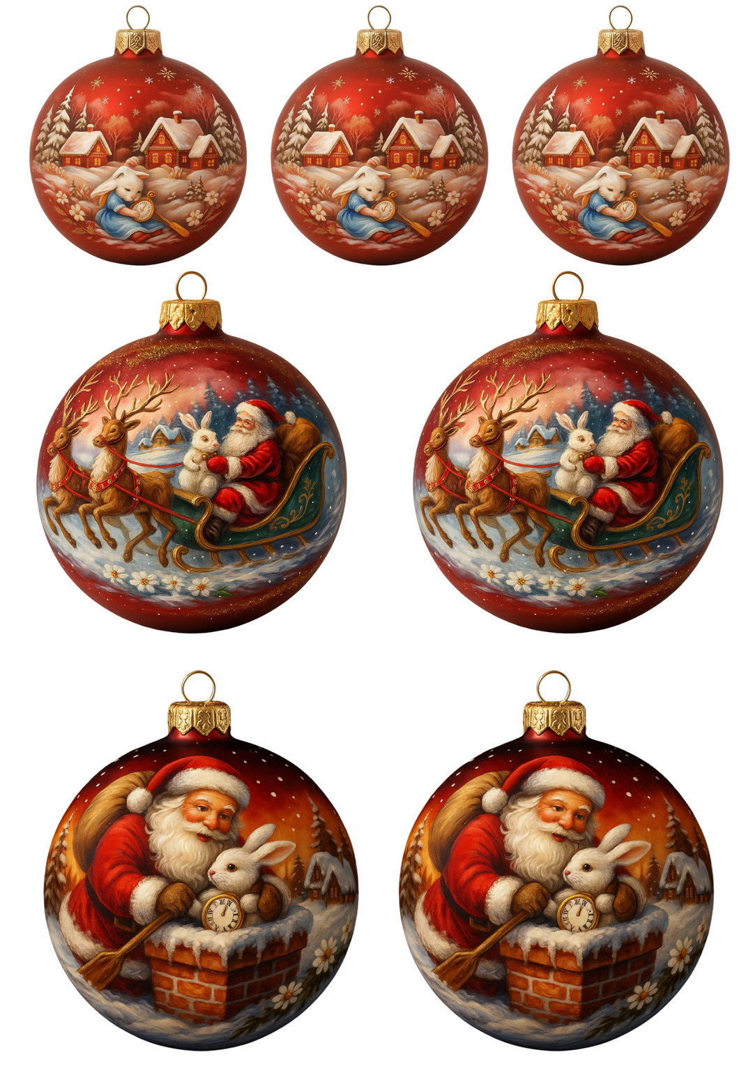 Reispapier für Decoupage-Christbaumkugeln mit Alice im Wunderland-Motiv-Collage Kat. Nr. 4731